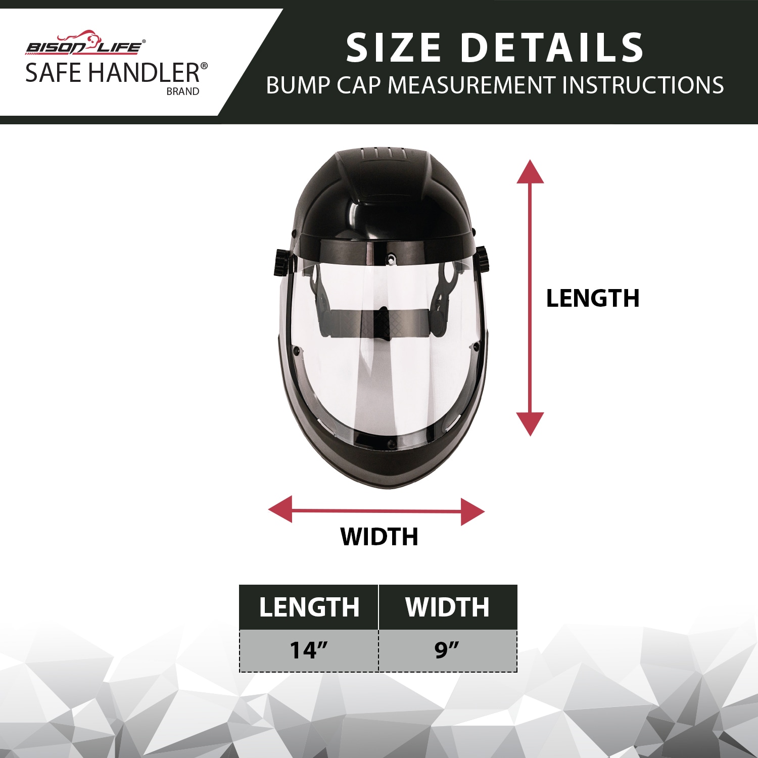 Safe Handler Full Face Protector Shield, Reusable Safety Face Shield, Black (Pack of 1)