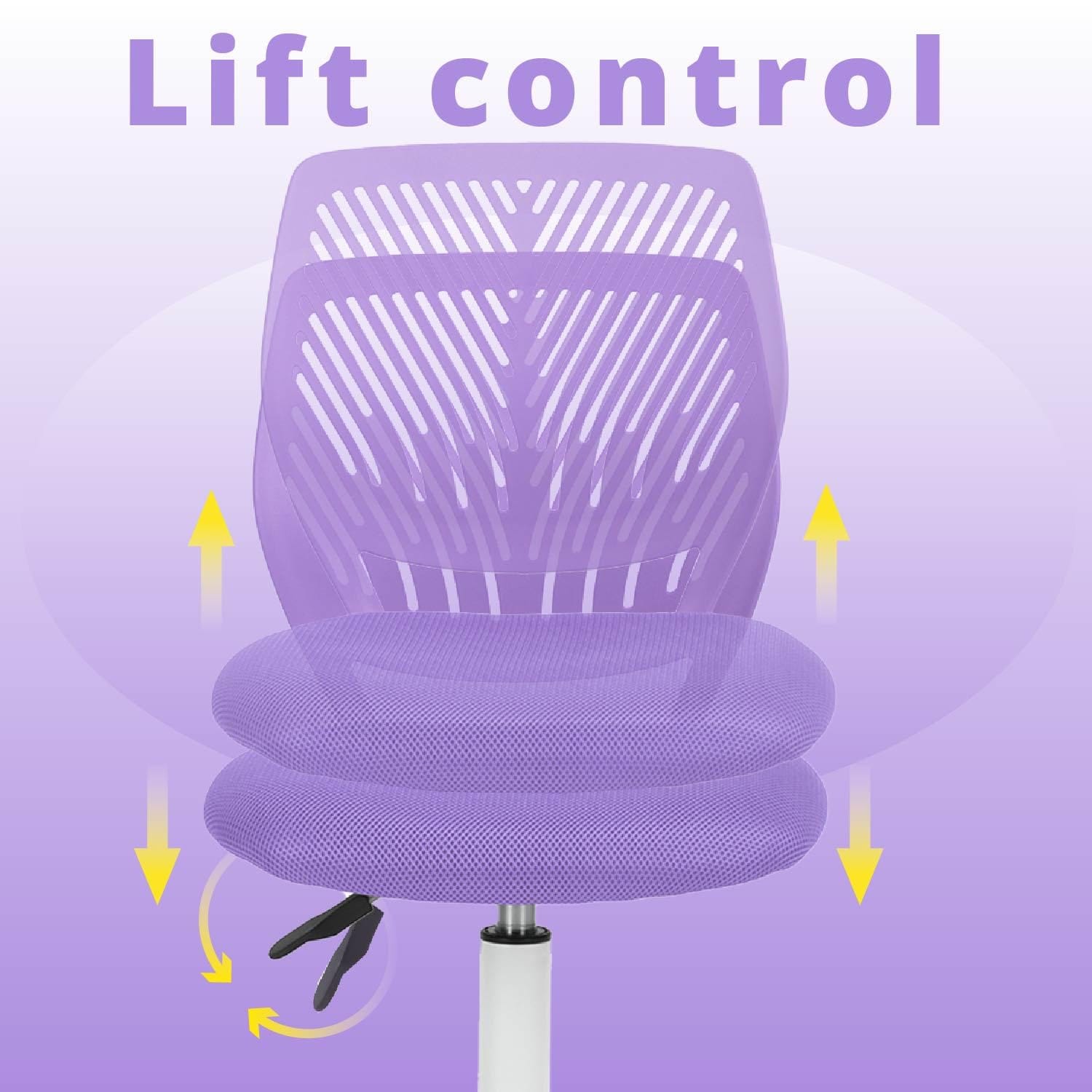 Homy Casa CARNATION PURPLE Office-Chairs - View #5