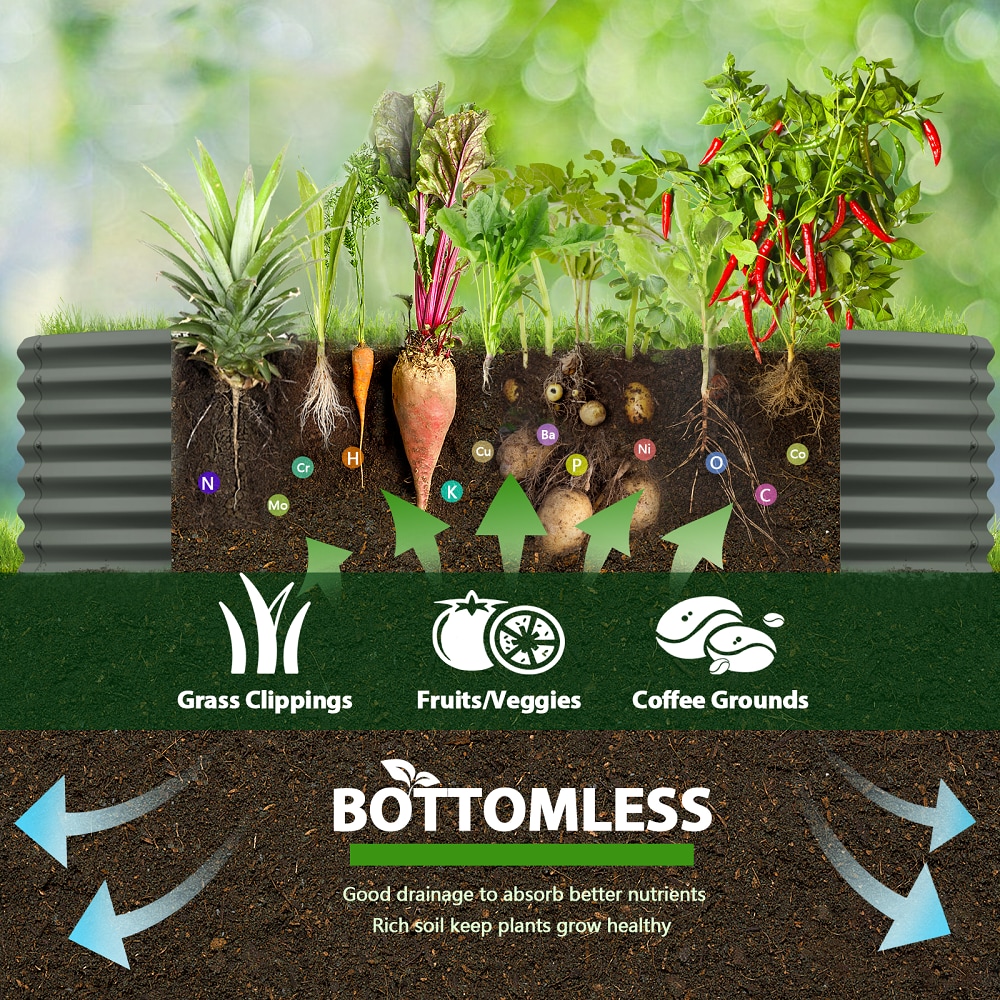 Zeus & Ruta 840GARBED-7 Raised-Garden-Beds - View #5