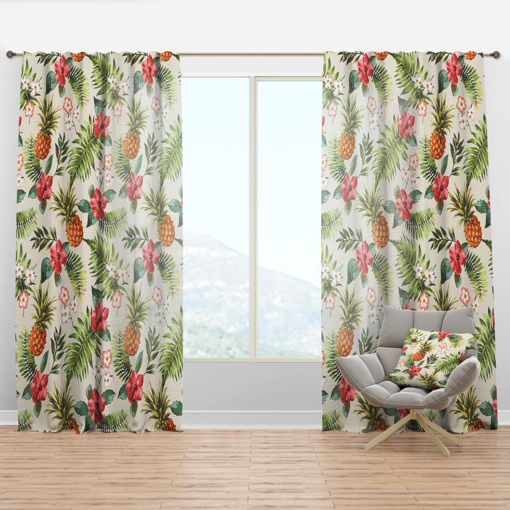 Designart CTN24479-52-63 63-Inches Multiple colors/finishes Abstract Room darkening Thermal lined Rod pocket Single curtain panel