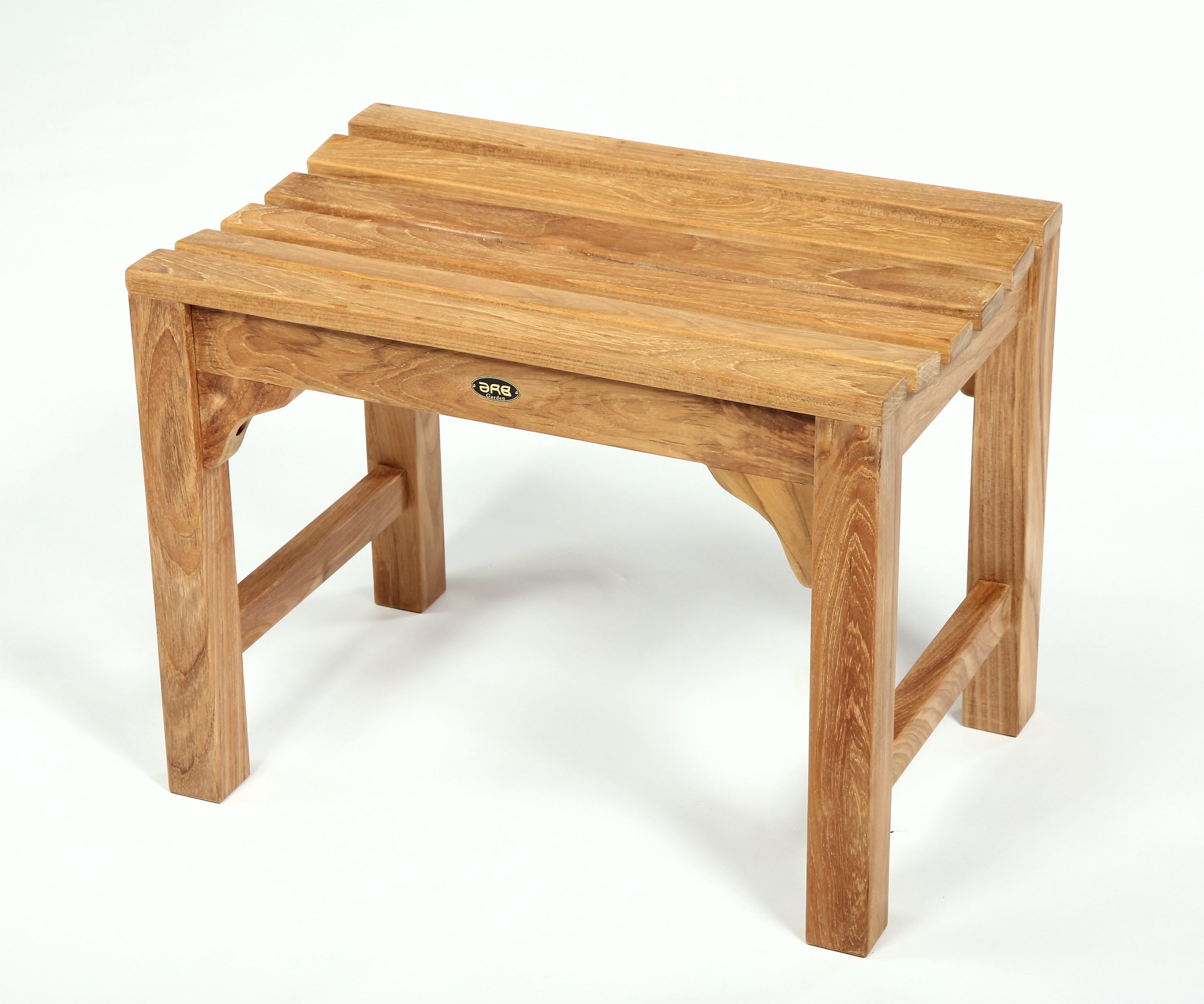 Teak Wood Curved Spa Shower Bench 24"