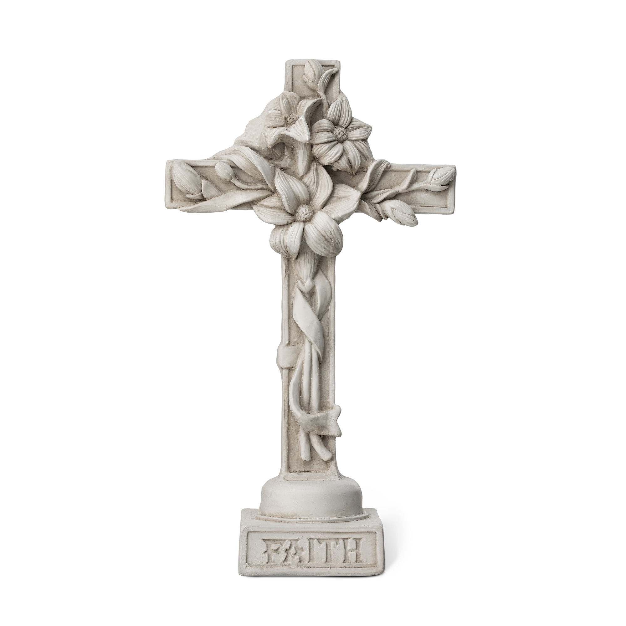 Glitzhome 2025400049 21-Inches H x 12-Inches W White Garden Statue