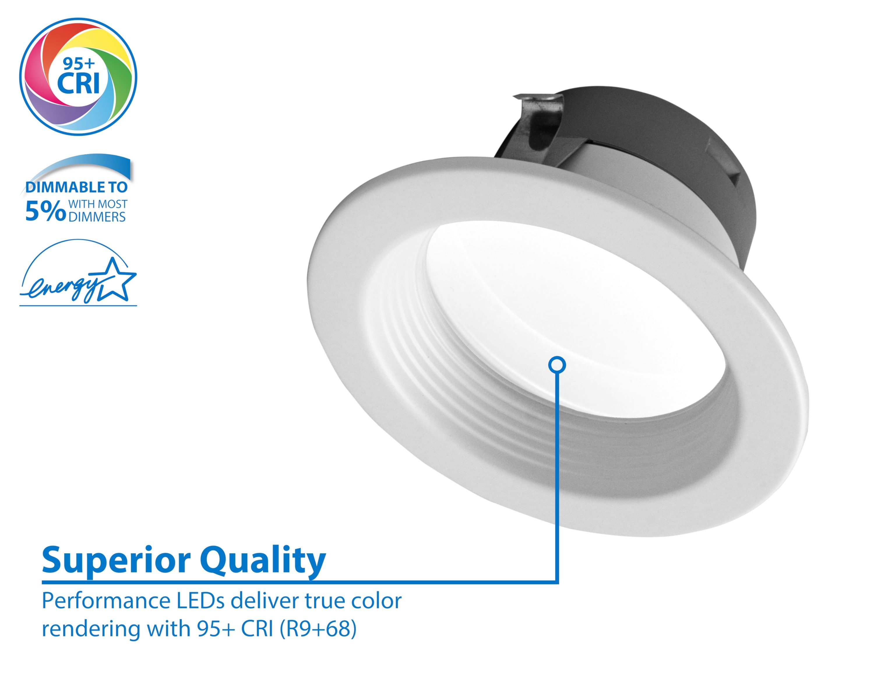 Nicor Lighting DLR46071203KWHBF-12P Led-Retrofit-Downlight - View #5