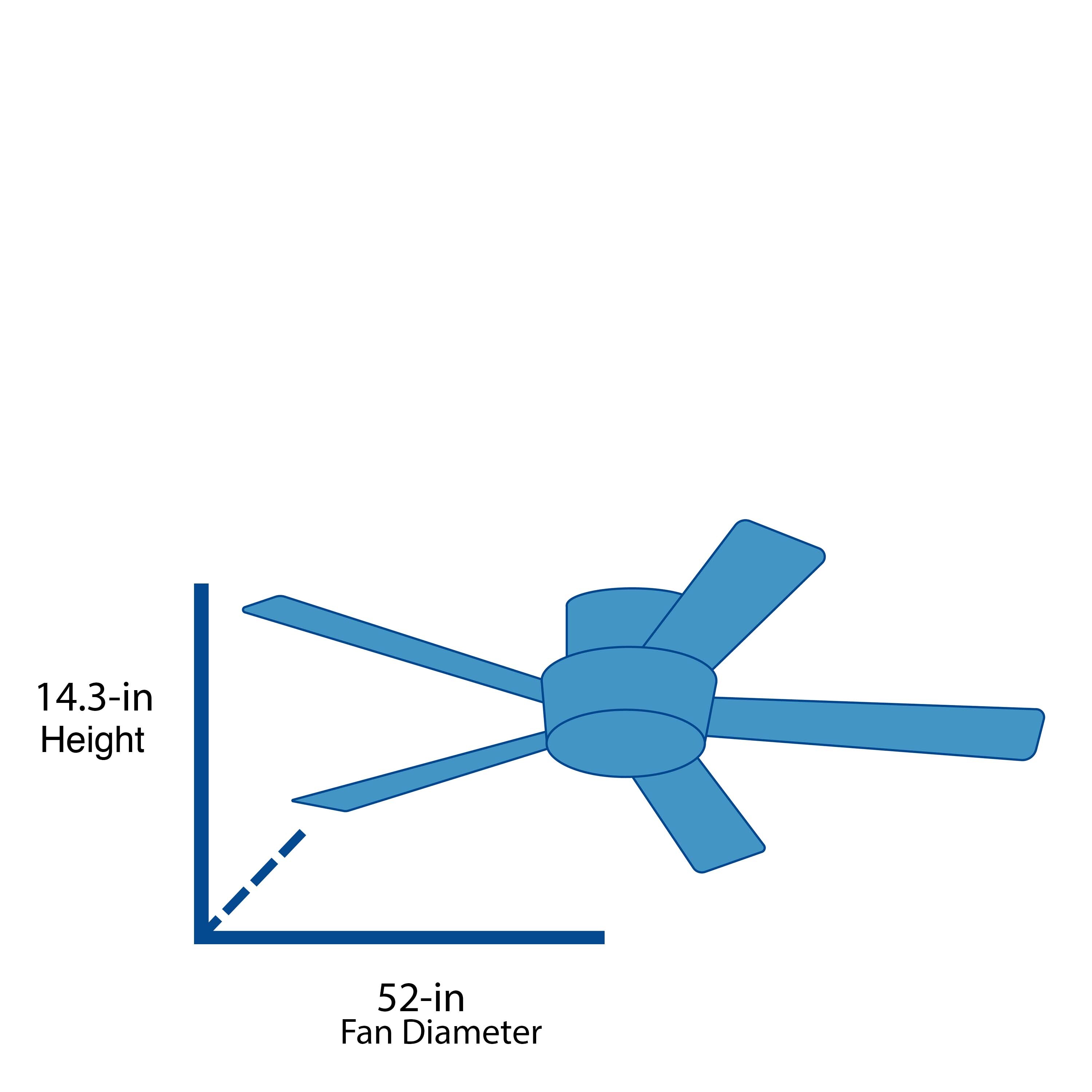 Harbor Breeze Centreville 52-in Oil-Rubbed Bronze with Auburn/Mink Blades LED Indoor Flush Mount Ceiling Fan with Light (5-Blade)