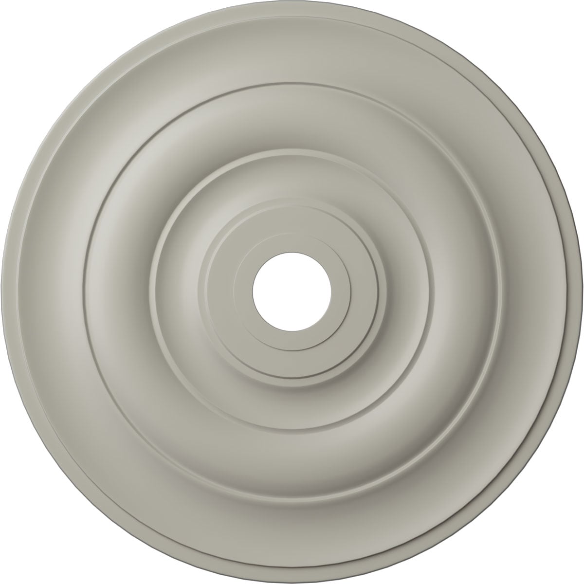 Ekena Millwork CM26JEPCF Jefferson 26.5-in W x 26.5-in L Painted Pot Of Cream Polyurethane Whole Ceiling Medallion