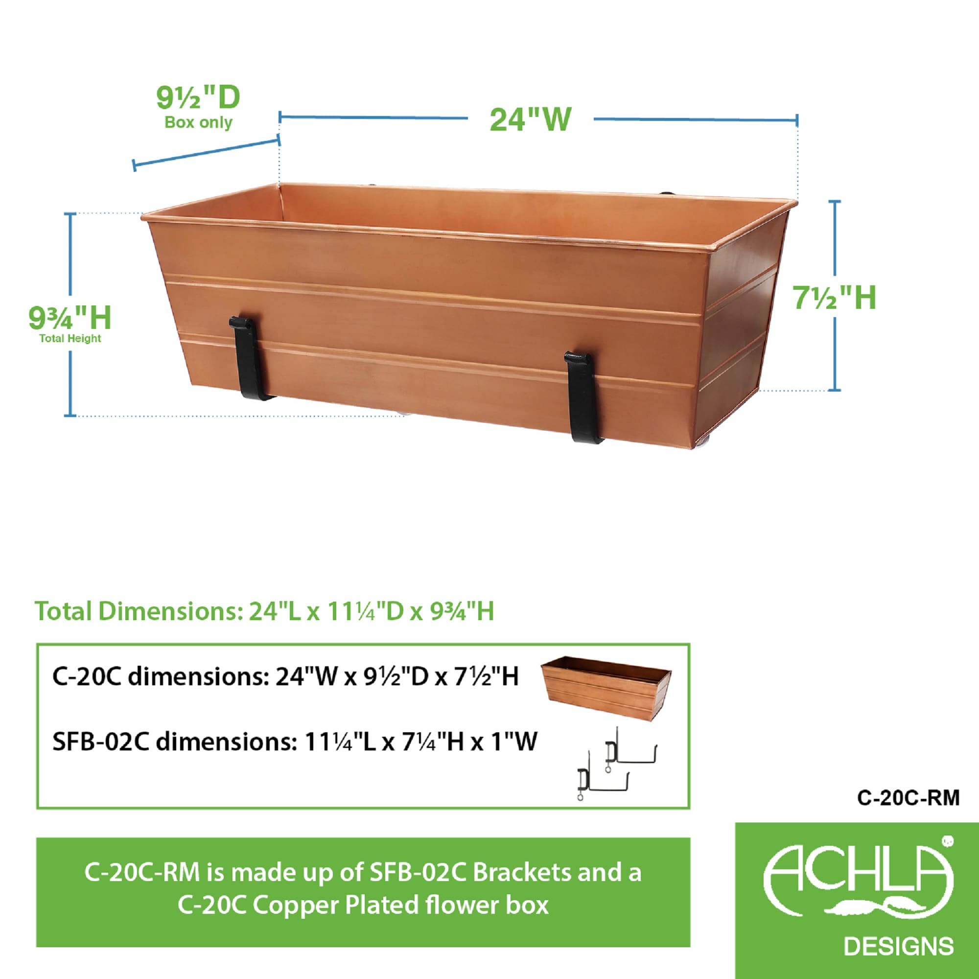 Minuteman International C-20C-RM Planter-Window-Box - View #6