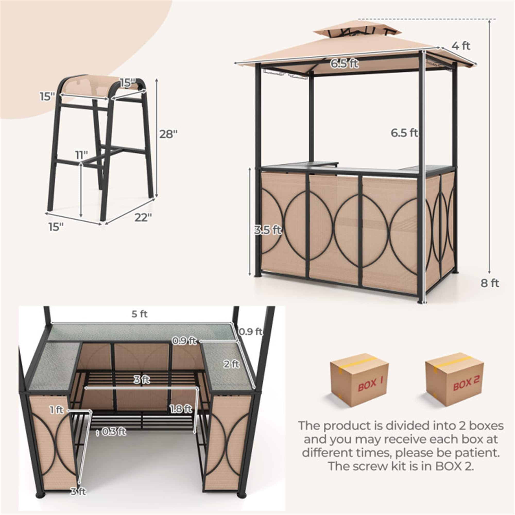 BABOOM BOM-1864CF+-CO Wood-Resin-Gazebos - View #3