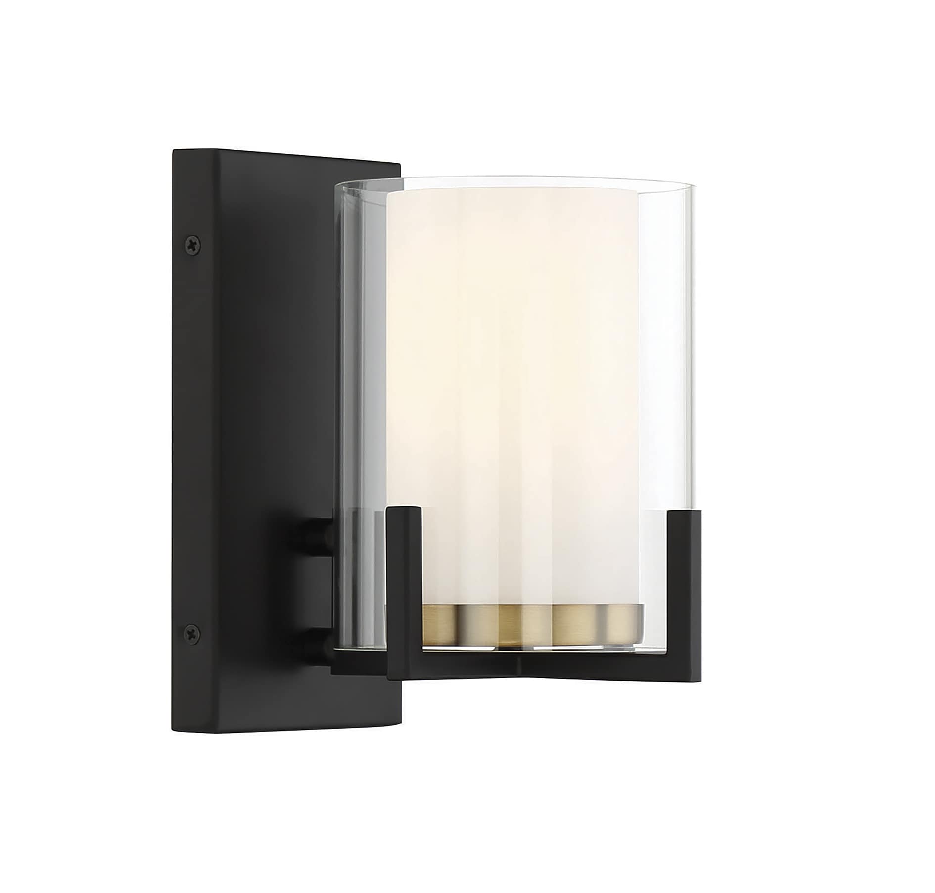 Savoy House 9-1977-1-143 Eaton 6-in W 1 -Light Matte Black Wall Sconce