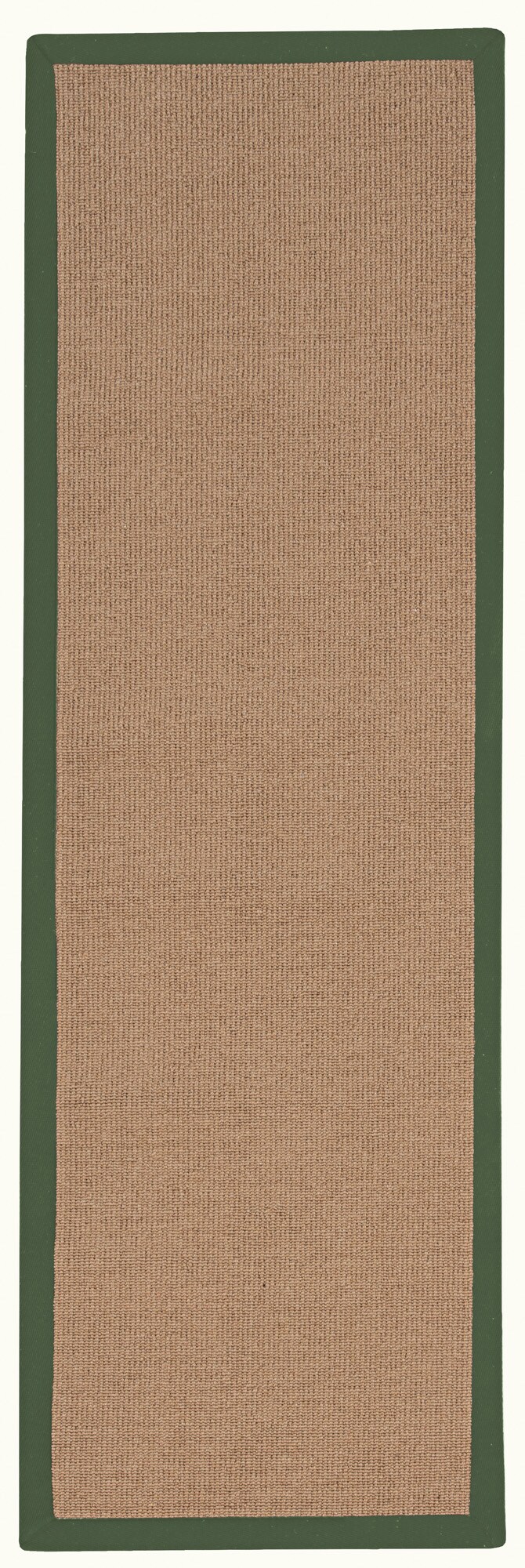 Linon RUG-AT030528 Athena 3 X 8 (ft) Wool Cork/Green Wool Indoor Border Runner Rug