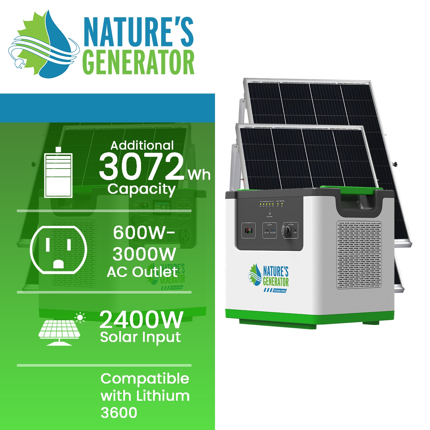 NATURE'S GENERATOR NGL36PT Solar-Generators - View #10