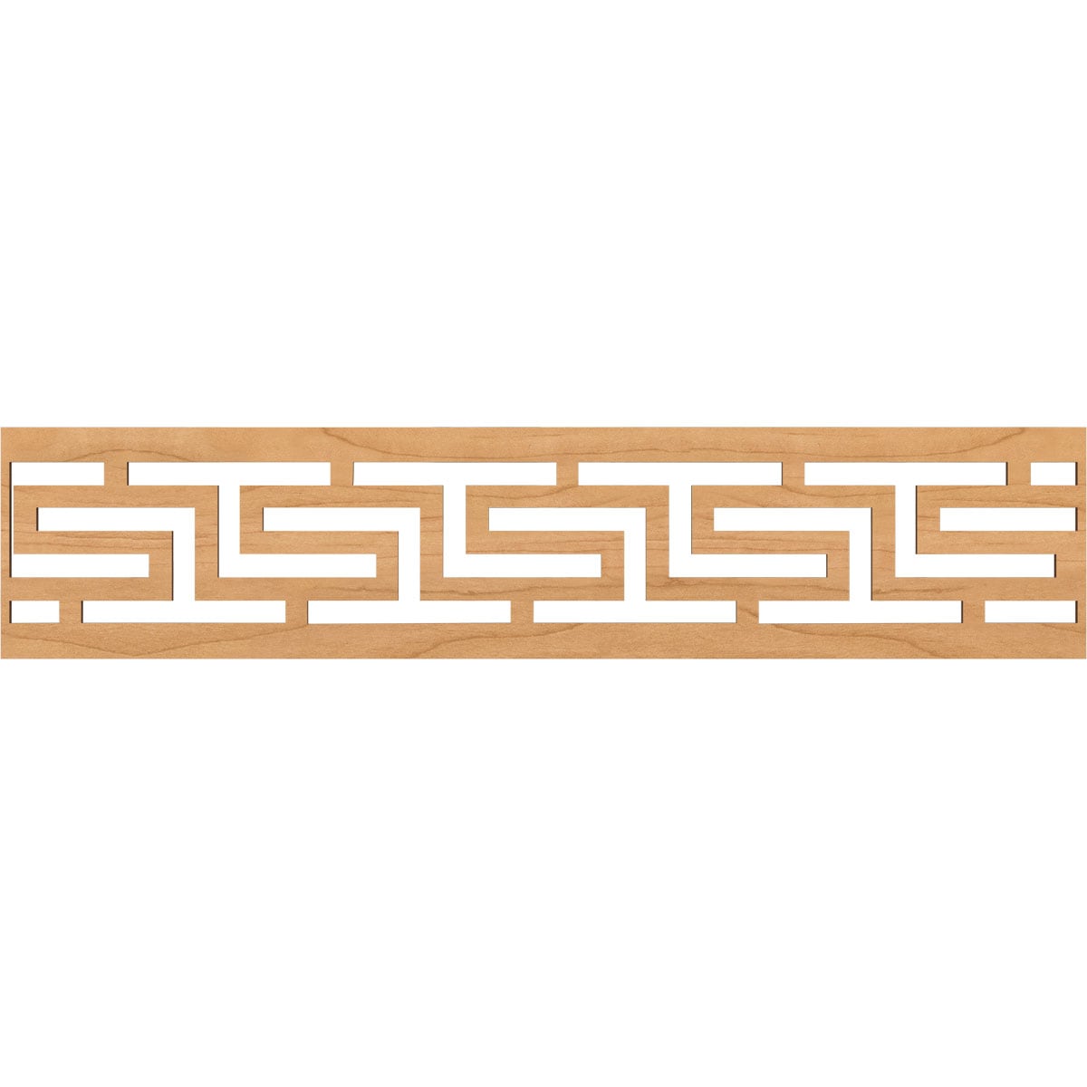 Ekena Millwork MLDA10X46TULMA Tulum Fretwork Flat Trim 10-in x 3.9-ft Maple Brown Unfinished 2156904 Pierced Wall Panel Moulding