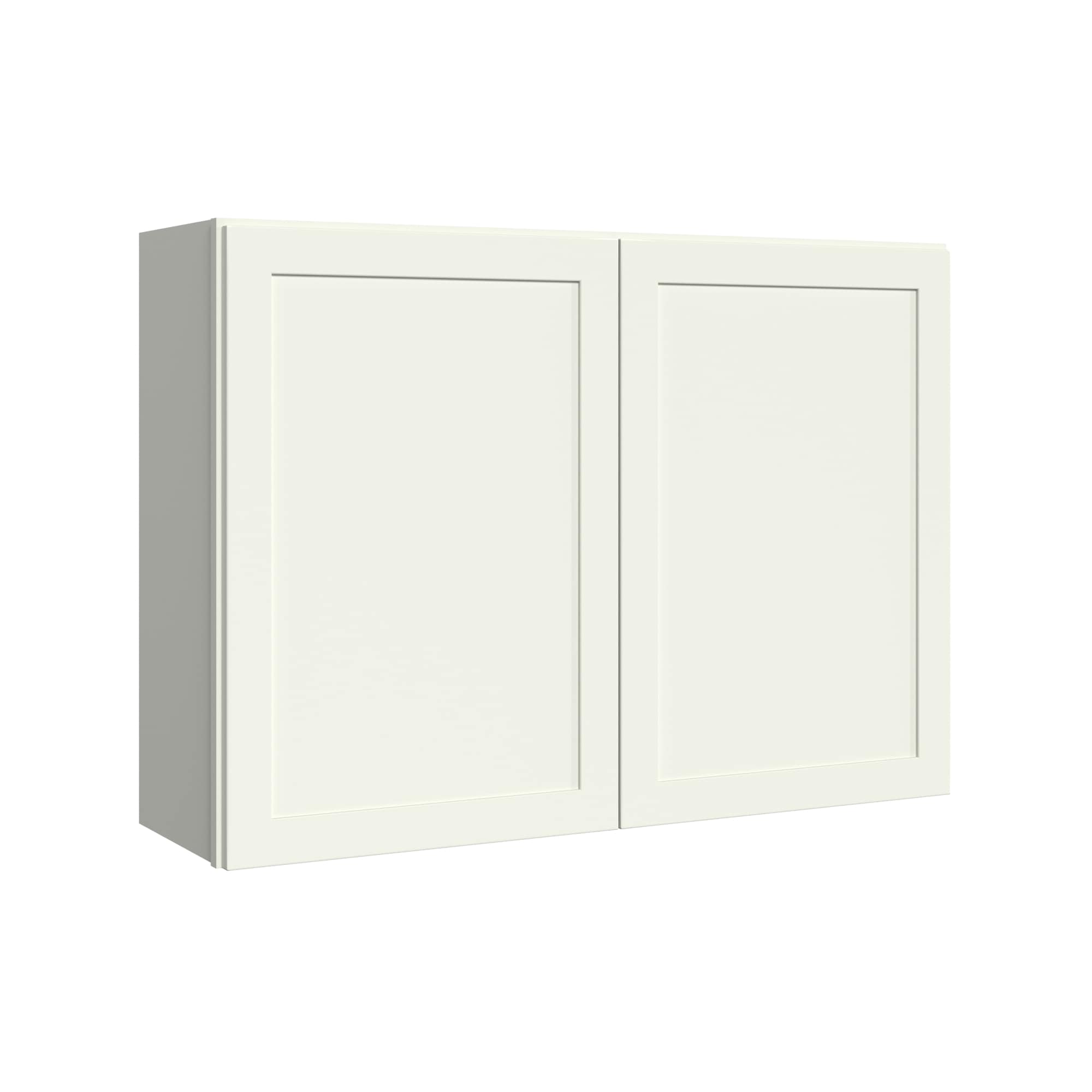 KraftMaid Momentum W4230G71 Deveron 42-in W x 30-in H x 12-in D Dove White Wall Fully assembled Plywood Cabinet (Recessed Panel Shaker)