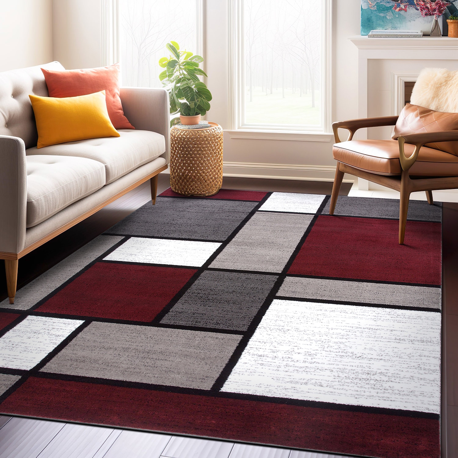 World Rug Gallery 106 RED 3X5 rugs - View #6