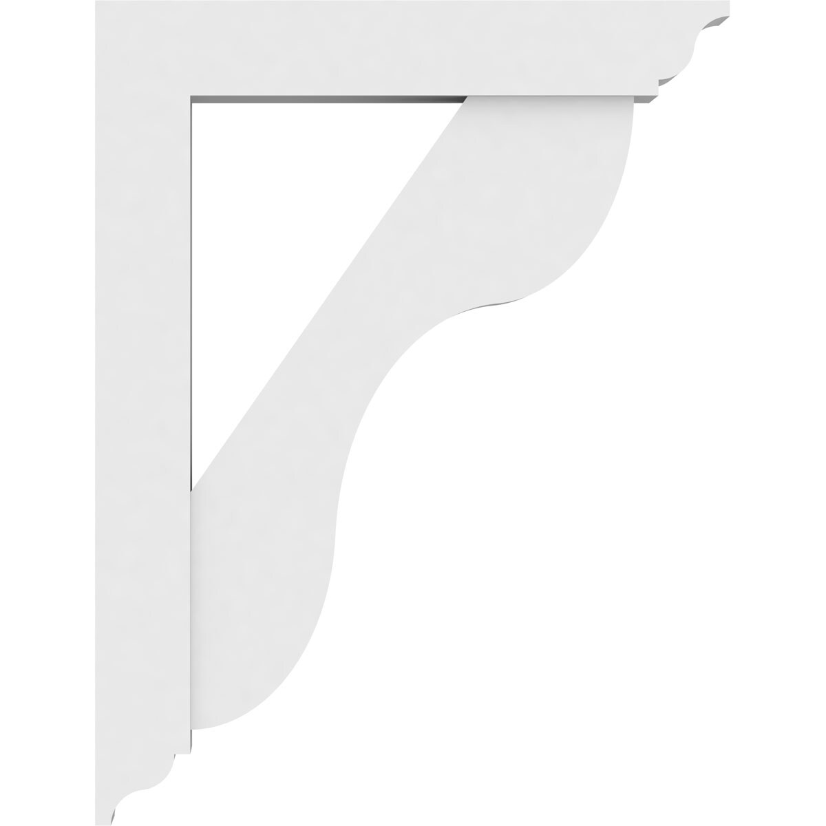 Ekena Millwork BKTP03X20X26CAR01 Exterior-Brackets-Braces - View #3