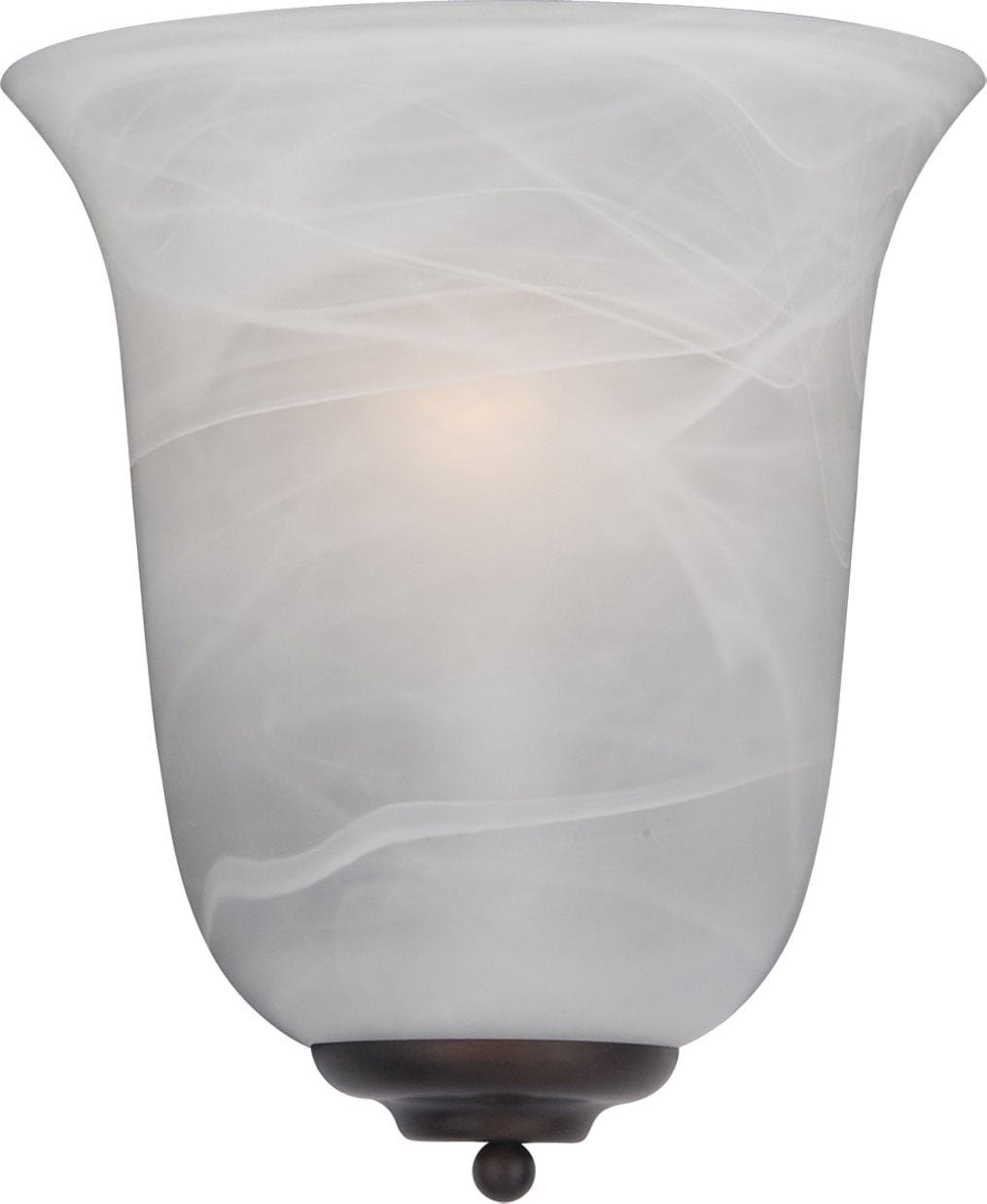 Maxim Lighting 20580MROI Essentials 8-in W 1 -Light Oil-rubbed Bronze Wall Sconce