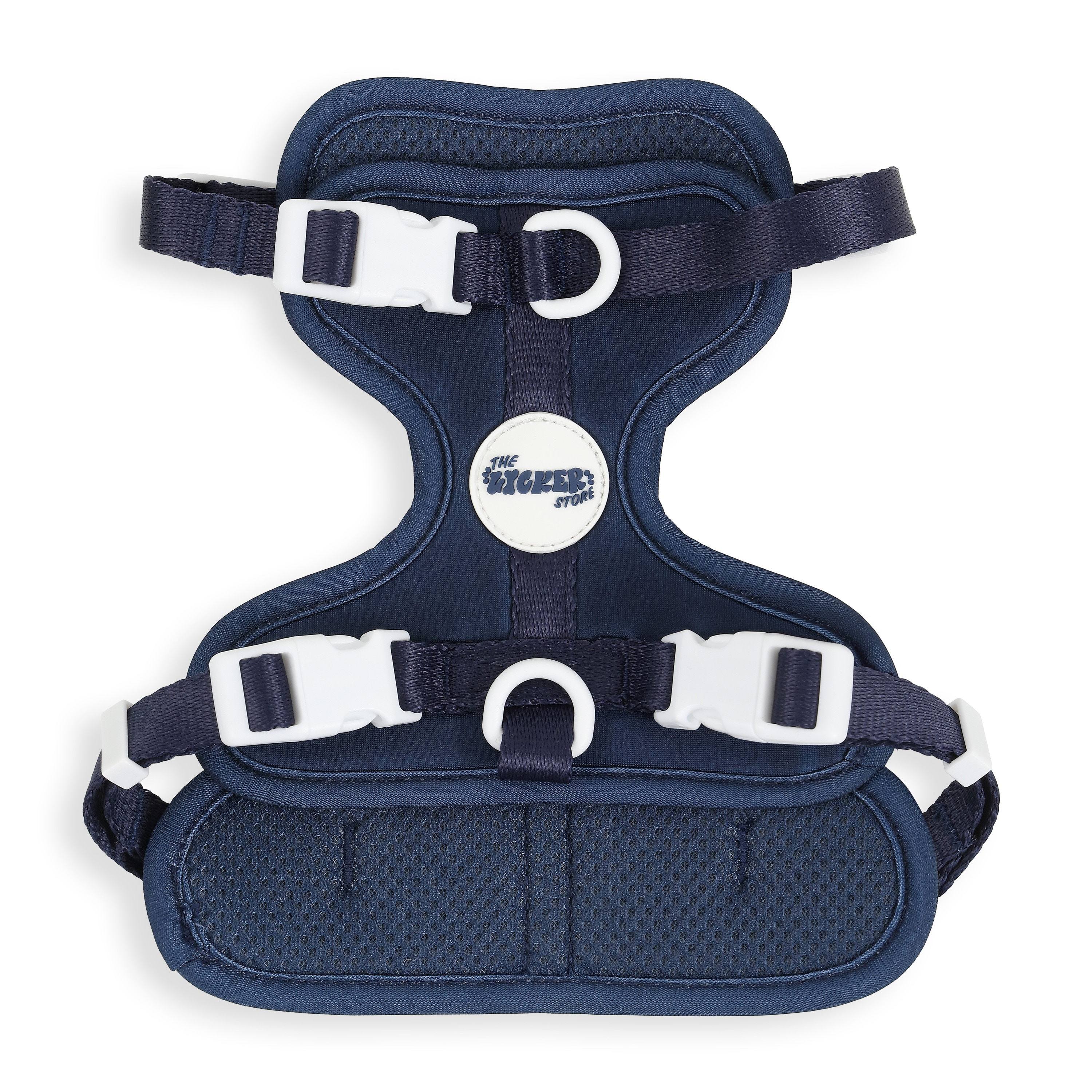 The Licker Store Arlo Small Adjustable Soft Padded No Pull Pet Harness with 3 Buckles and 3 Leash Clips - Highball