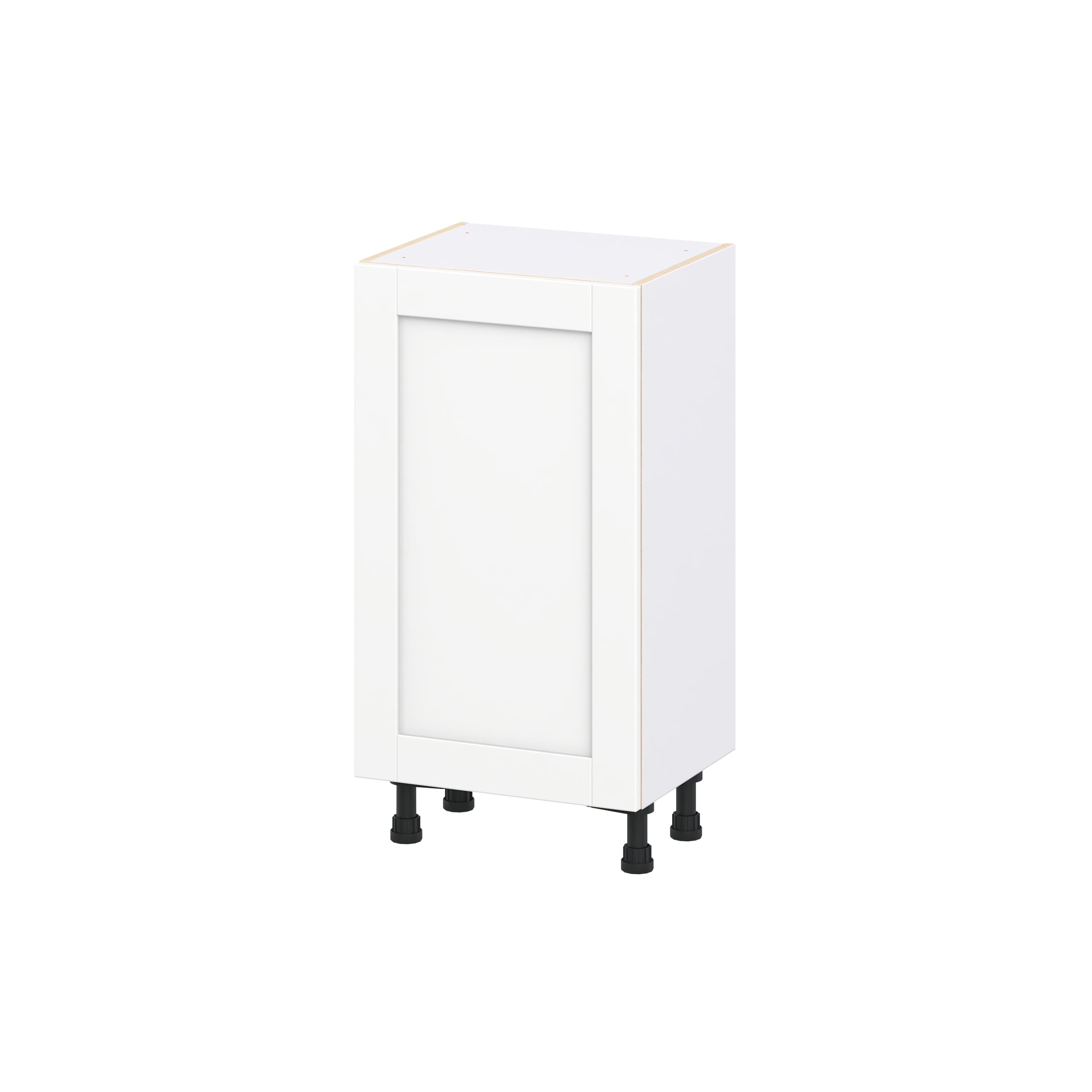 Hugo&Borg Rosemont 18-in W x 34.5-in H x 14.75-in D Bright White Laminate Base Fully Assembled Cabinet Flat Panel Shaker