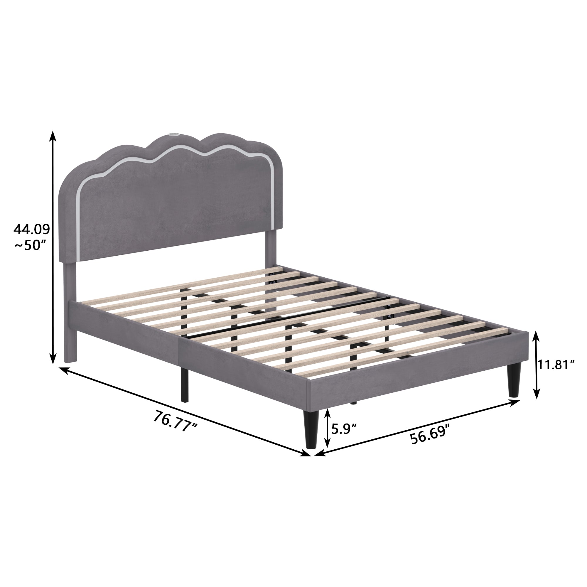 Vecelo LOE-FB10-GRY beds - View #3