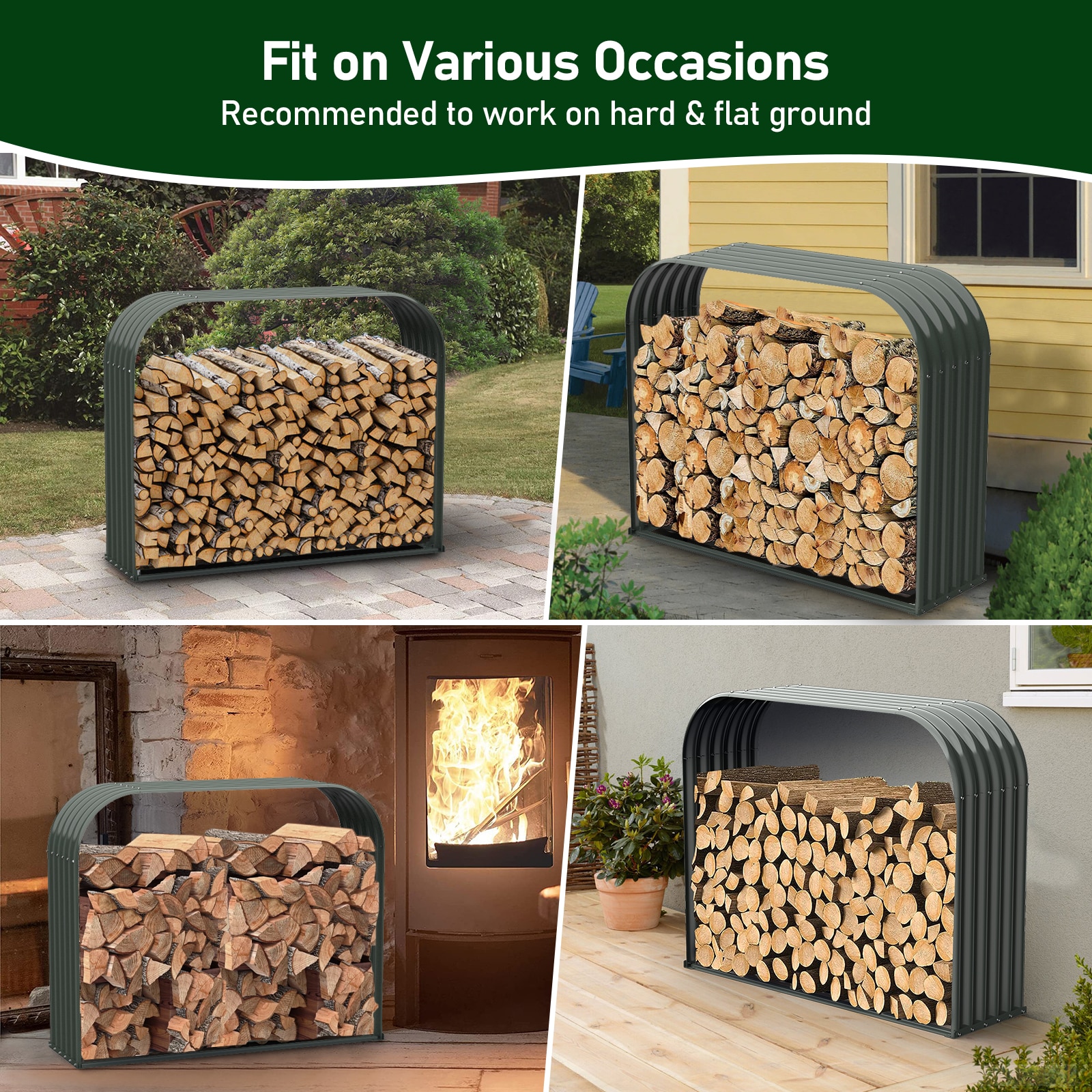 Runesay HB02ODHT-11 Firewood-Storage - View #5