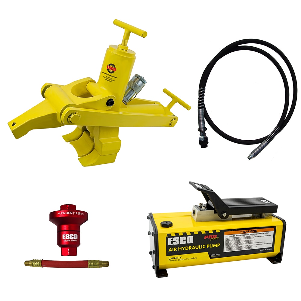 ESCO 10200 Yellow 5-Ton Metal Air/Hydraulic Jack kit