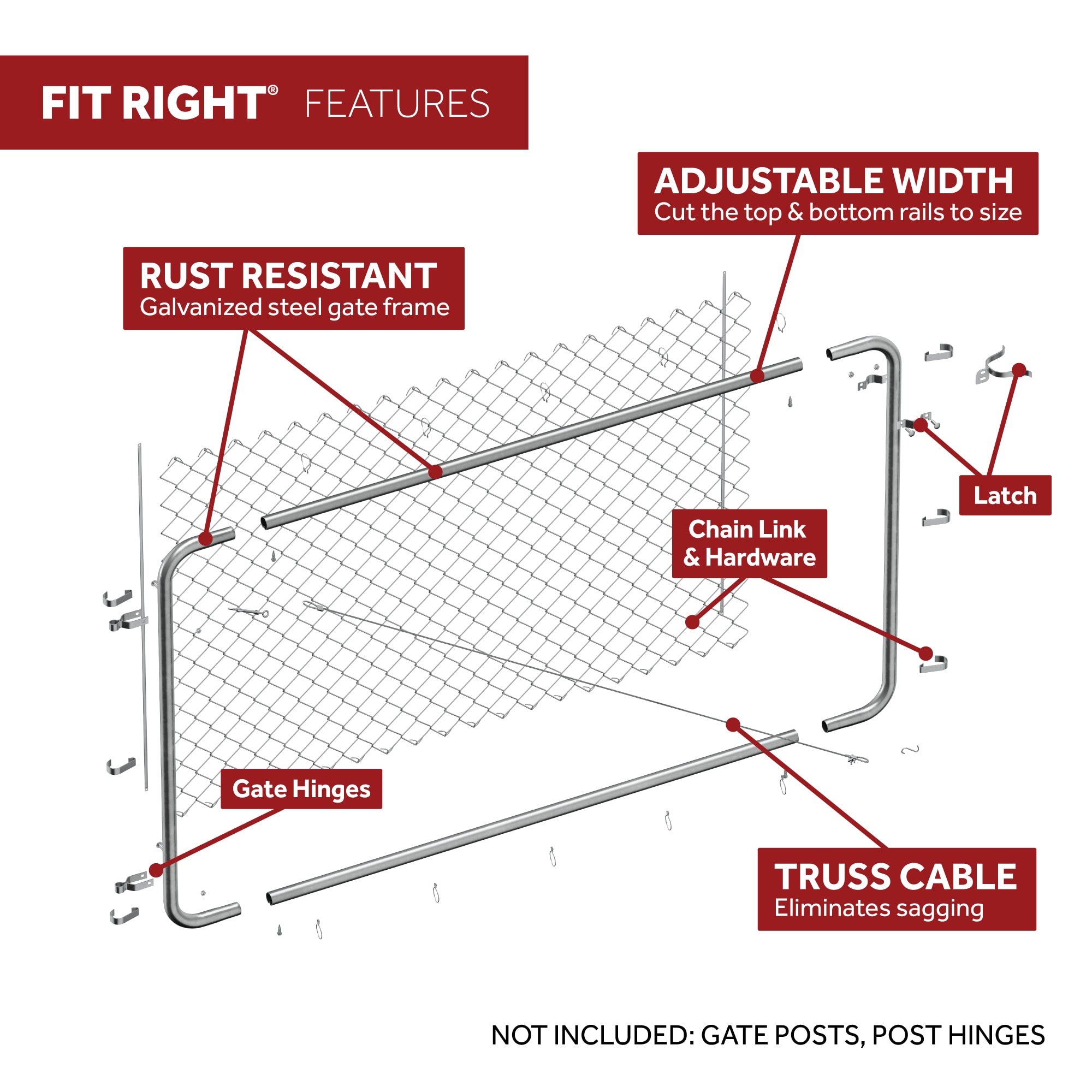 Fit-Right CL 013619 Chain-Link-Fence-Slats - View #3