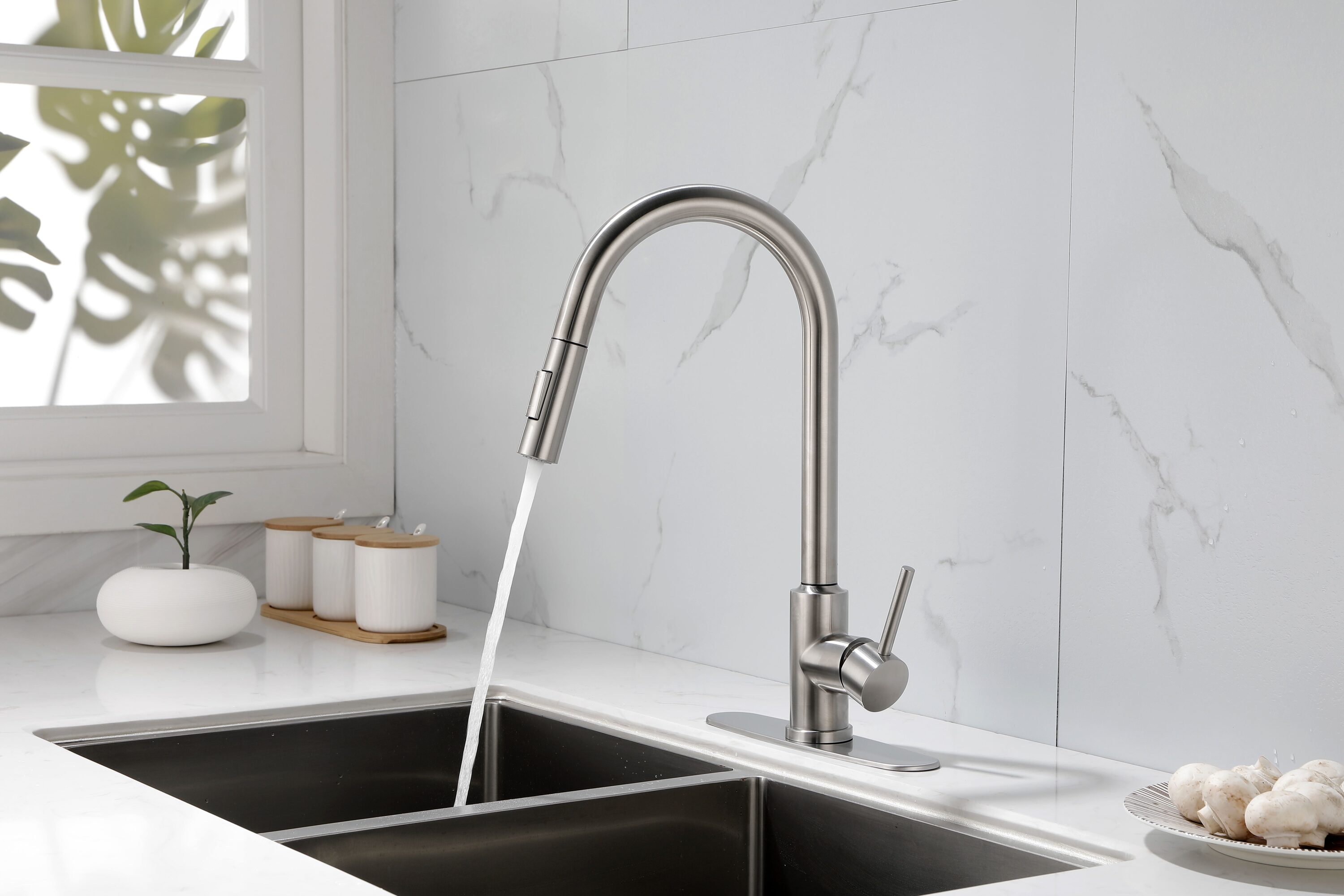 JUSHUA PQ-H2BWIV Kitchen-Faucets - View #3