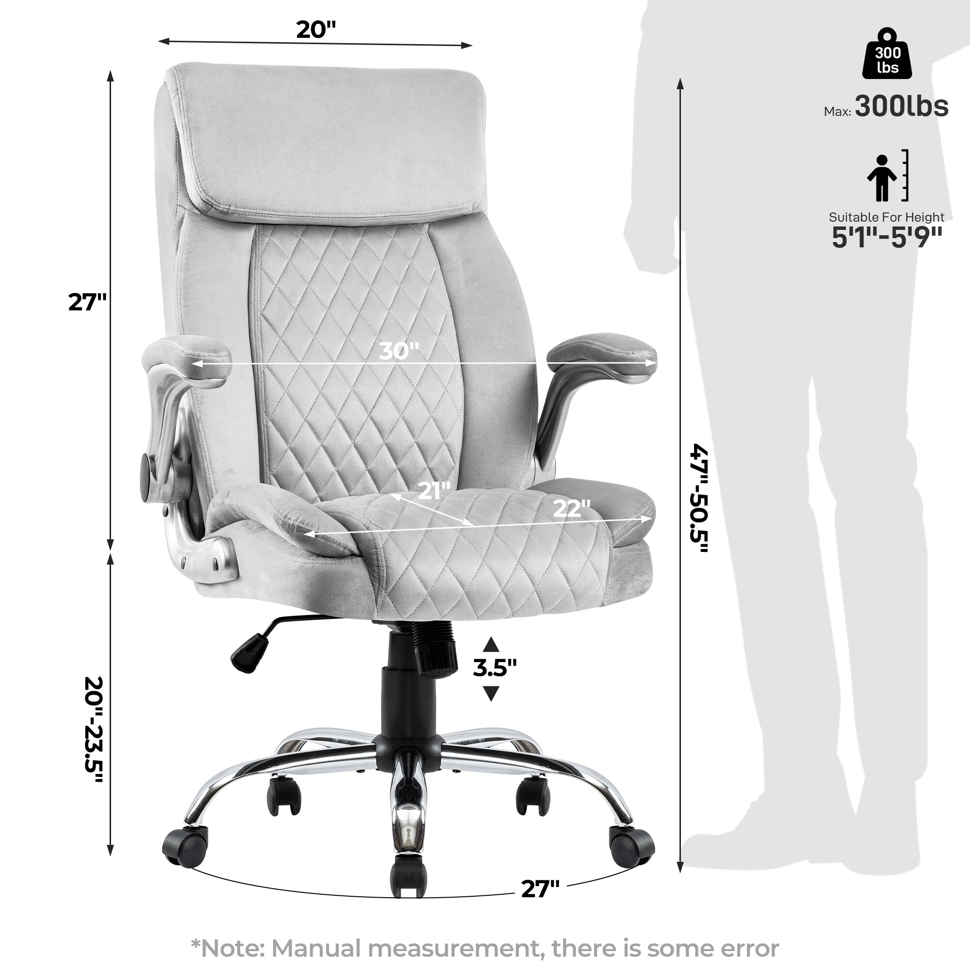 LIVIZA GIZ-HS1201W Office-Chairs - View #2
