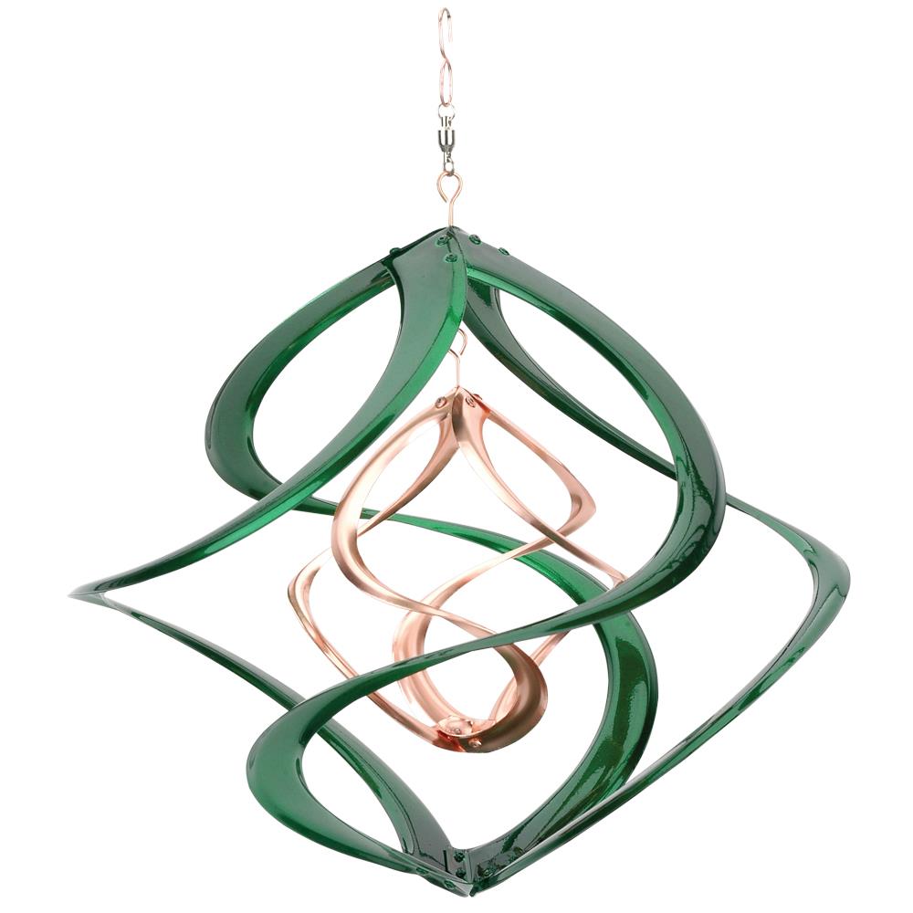 Red Carpet Studios 91061 14-Inch Cosmix Helix Wind Spinner Deluxe with Hanger Patina & Copper Finish 