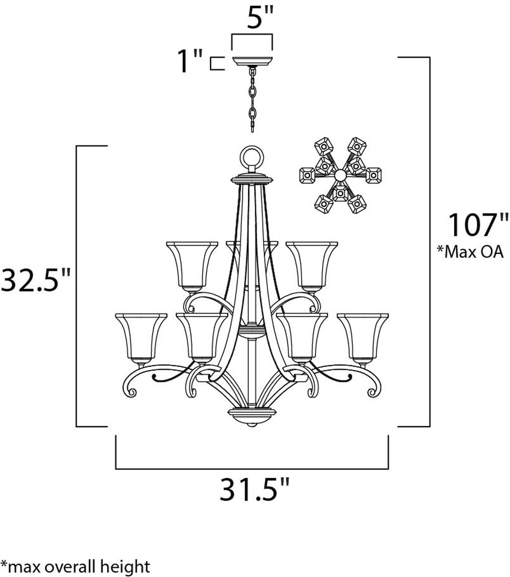Maxim Lighting 21066FLRB b090015 - View #2