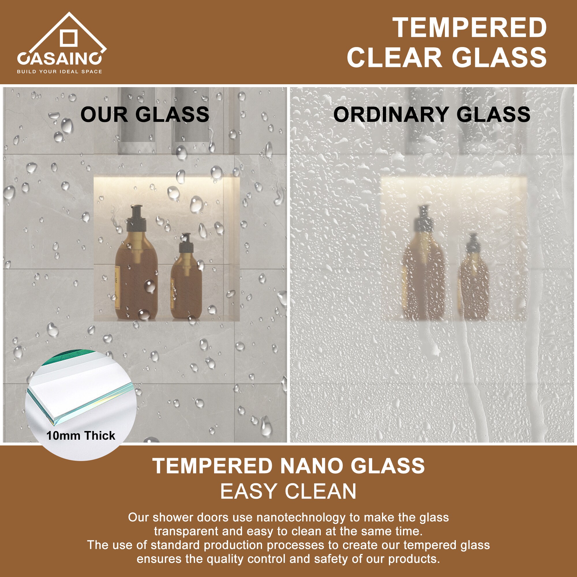 CASAINC SL-TL-C60 Shower-Doors - View #4