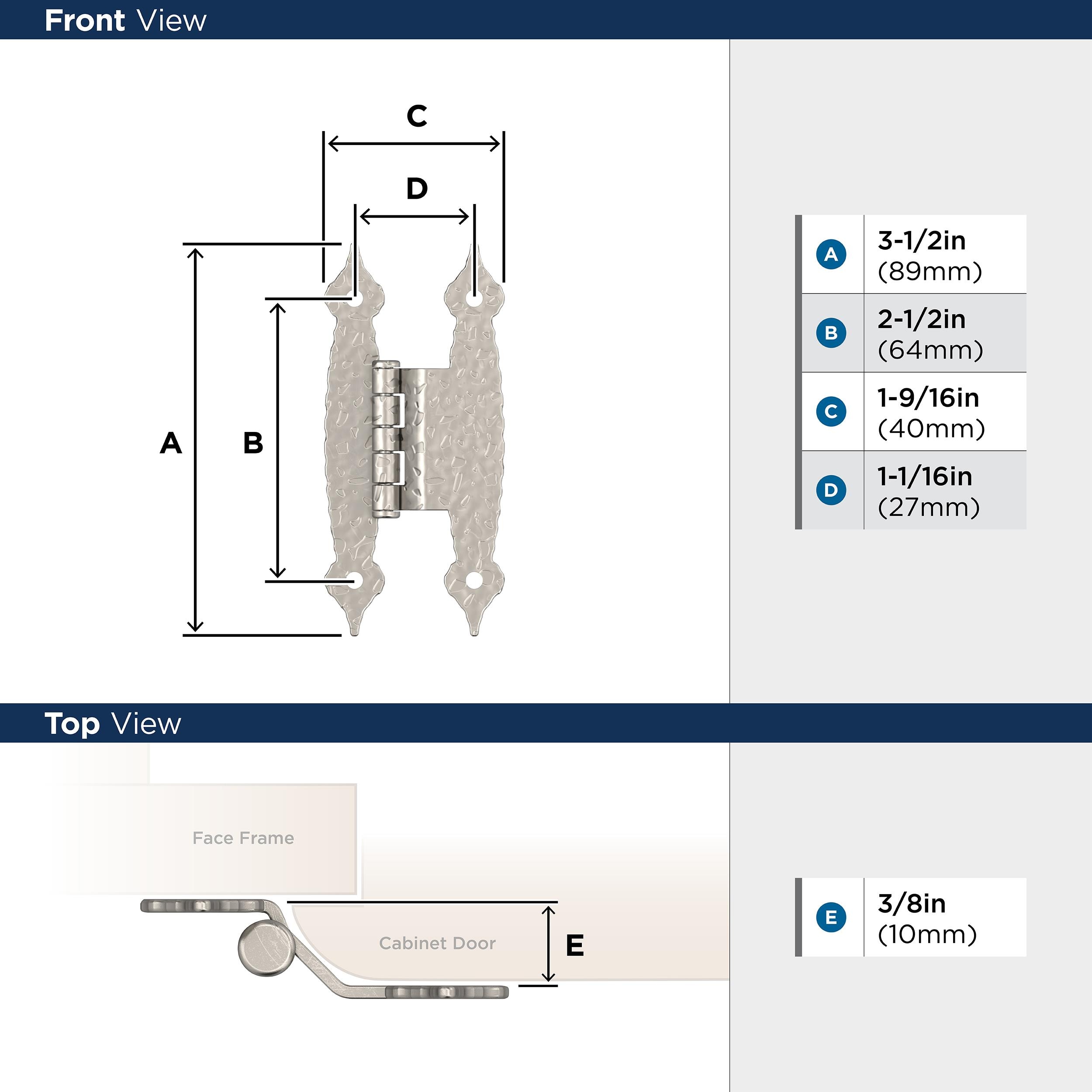Amerock BPR3406G10 Cabinet-Hinges - View #3
