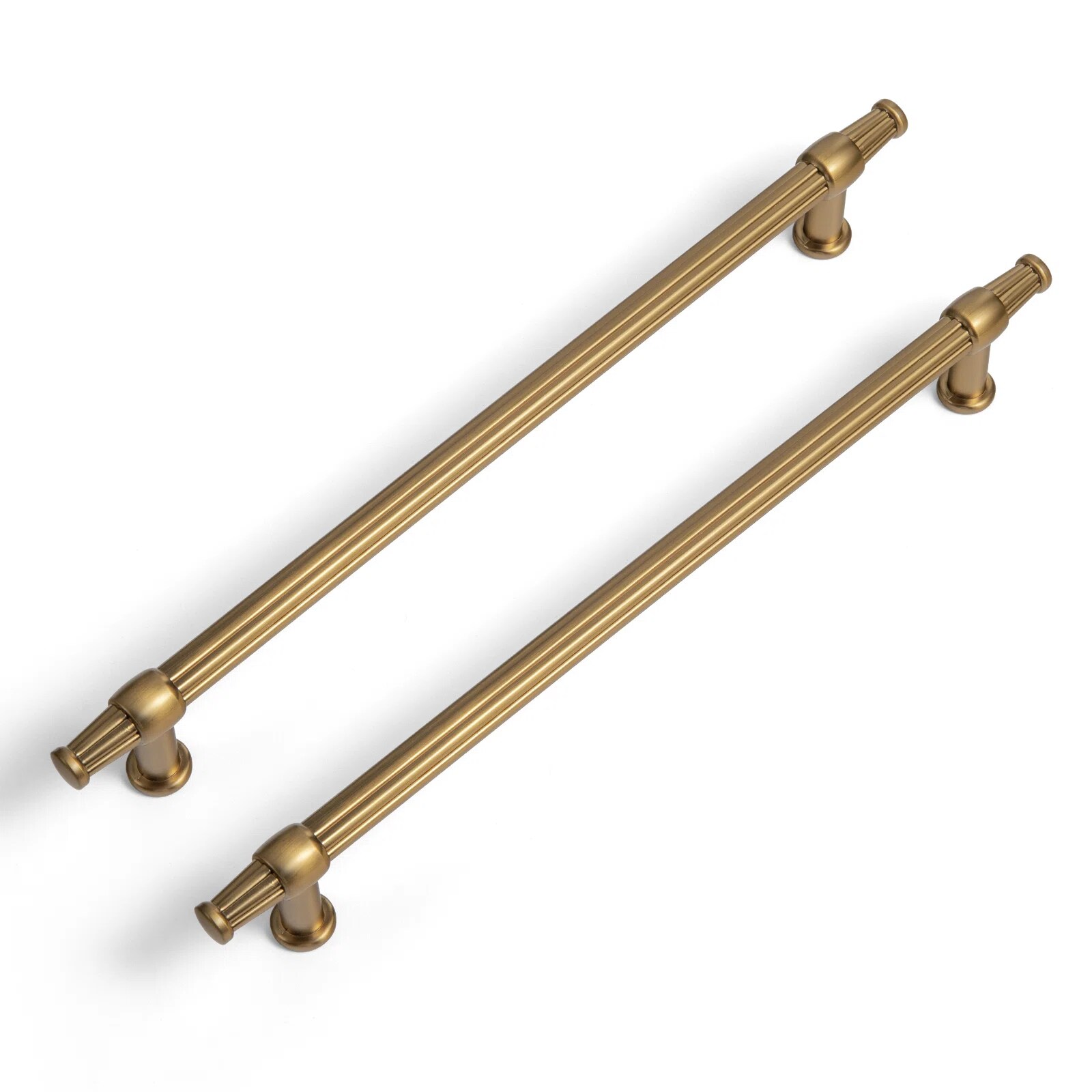Miaokesen 9587CJ-192 7-9/16-in , 192mm Center to Center Dark Champagne Brown Cylindrical Handle 6 -Pack
