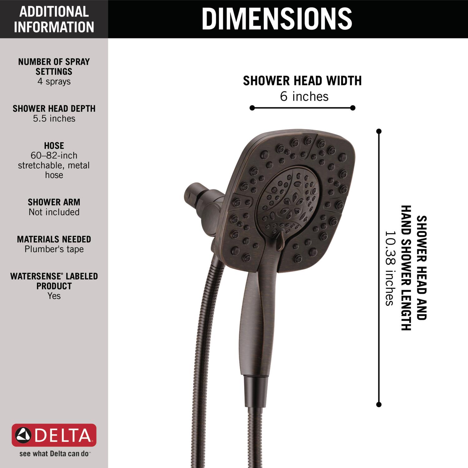 Delta 58498-RB Fixed-Showerhead - View #4