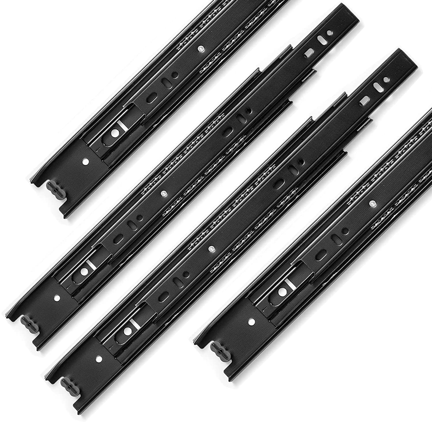 LILILIAN FMY 3 Pairs 12 Inch Heavy Duty Full Extension Ball Bearing Side Mount Drawer Slides 100LB Capacity for Cabinet Dresser Kitchen #LRO0820E183