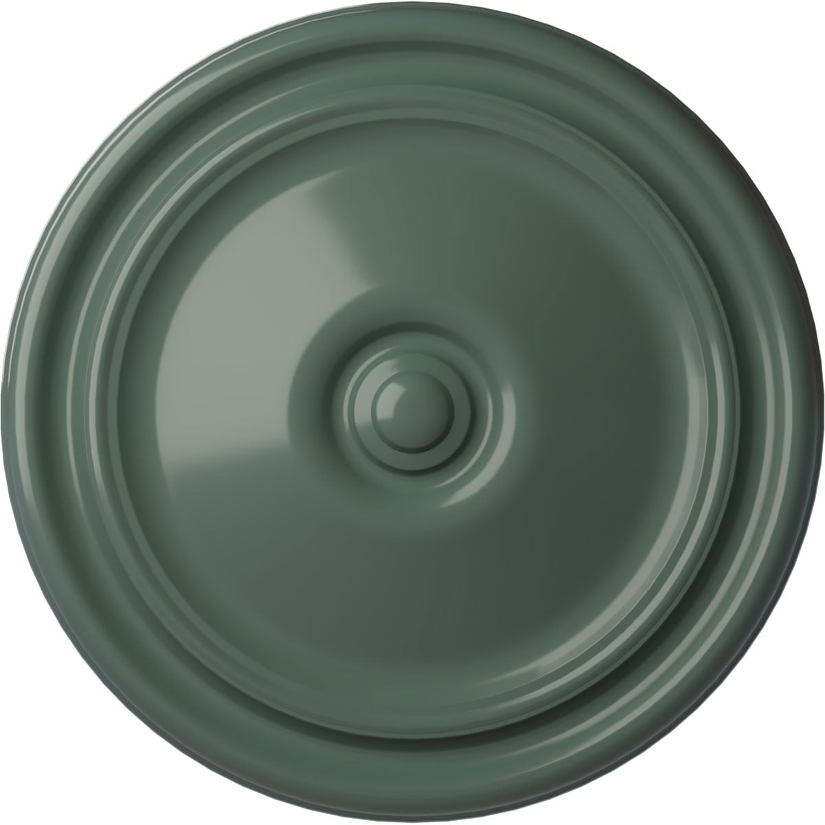 Ekena Millwork CM12RECBF Reece 12-in W x 12-in L Painted Cloud Burst Polyurethane Whole Ceiling Medallion