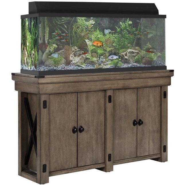 Ameriwood Home Wildwood Modern Rustic, Fish Tank Cabinet Stand