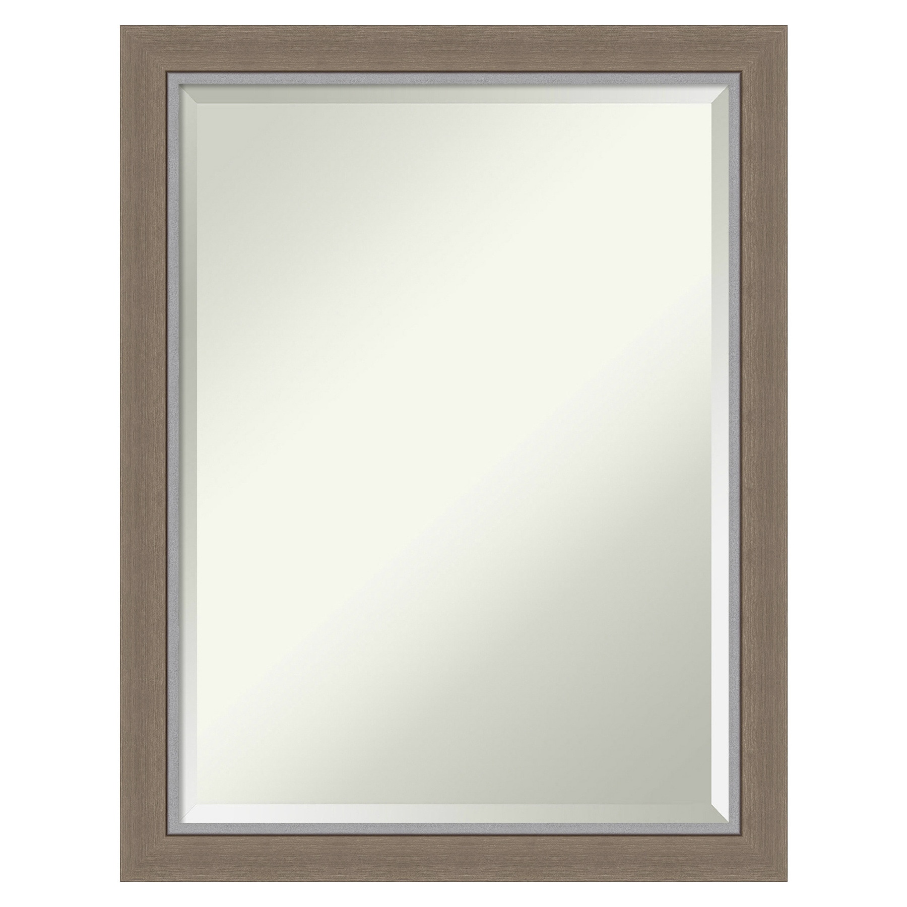 Amanti Art A17005479969 Eva 21.25-Inches x 27.25-Inches Framed Rectangle Bathroom Vanity Mirror ( Matte Brown )
