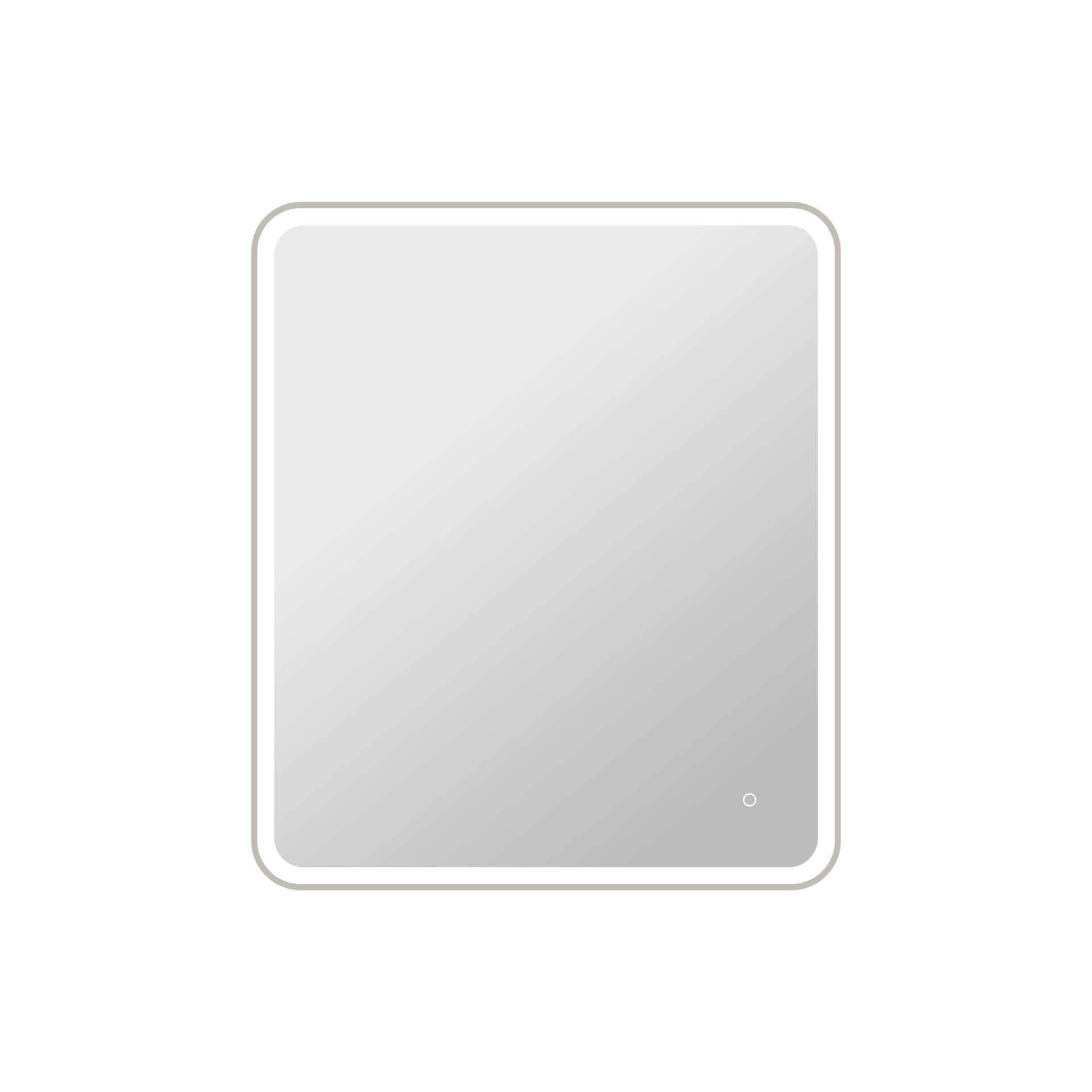 Simply Living Home Seraphine 42 Round LED Front and Backlit Wall Mirror in Silver