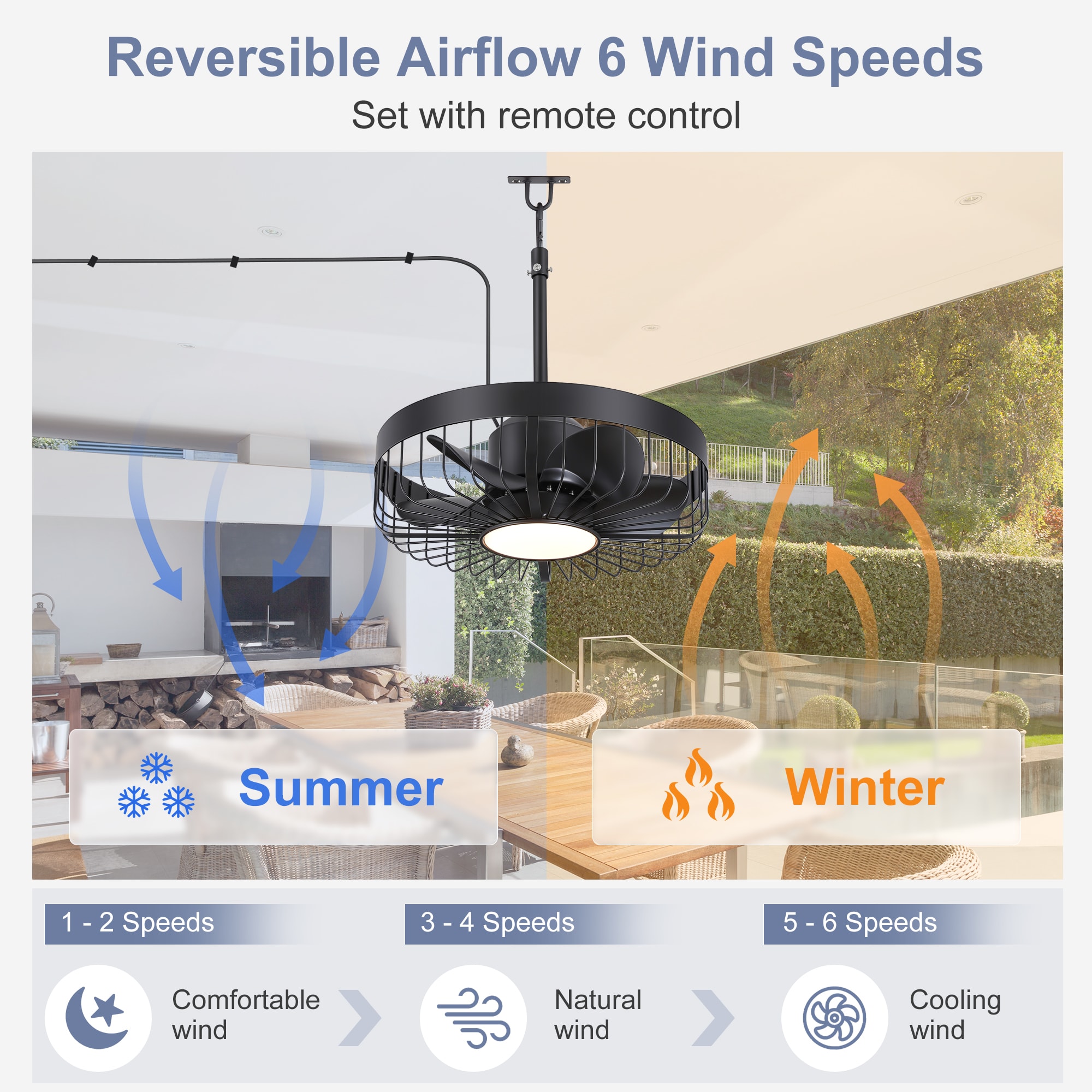 Airsurfer AS-39001-BK Ceiling-Fans - View #5