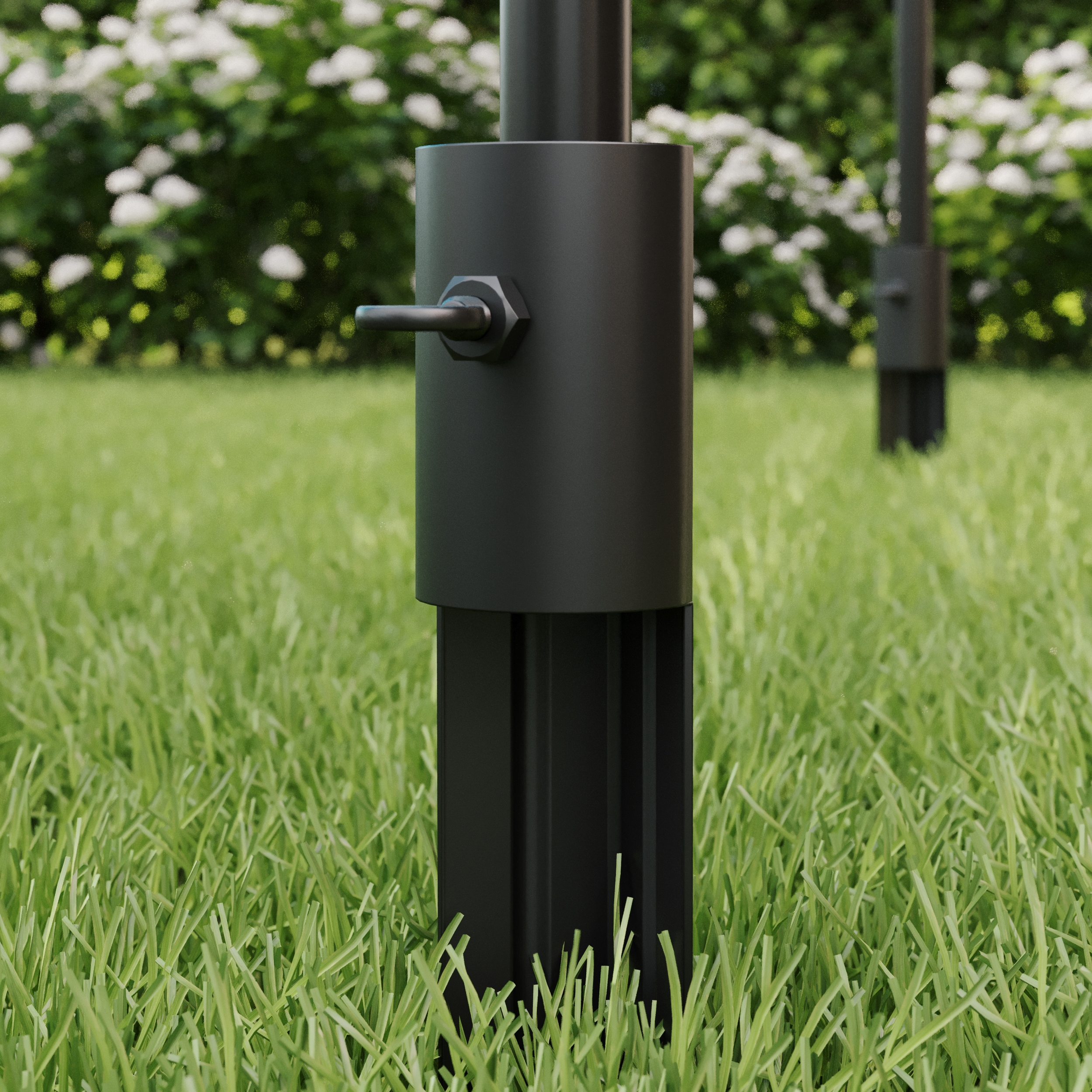 TIKI 1-ft Black Metal Torch Stakes 1315005 at Lowes.com