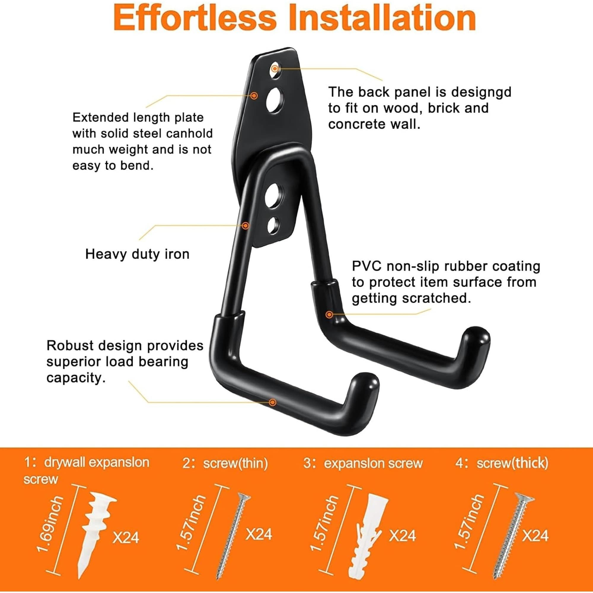 Numhew NHBEN28689 Garage-Storage-Hooks - View #3