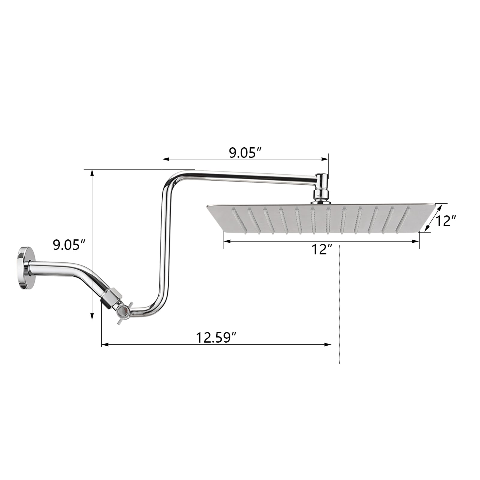 WELLFOR BSZWZT01003 Fixed-Showerhead - View #3