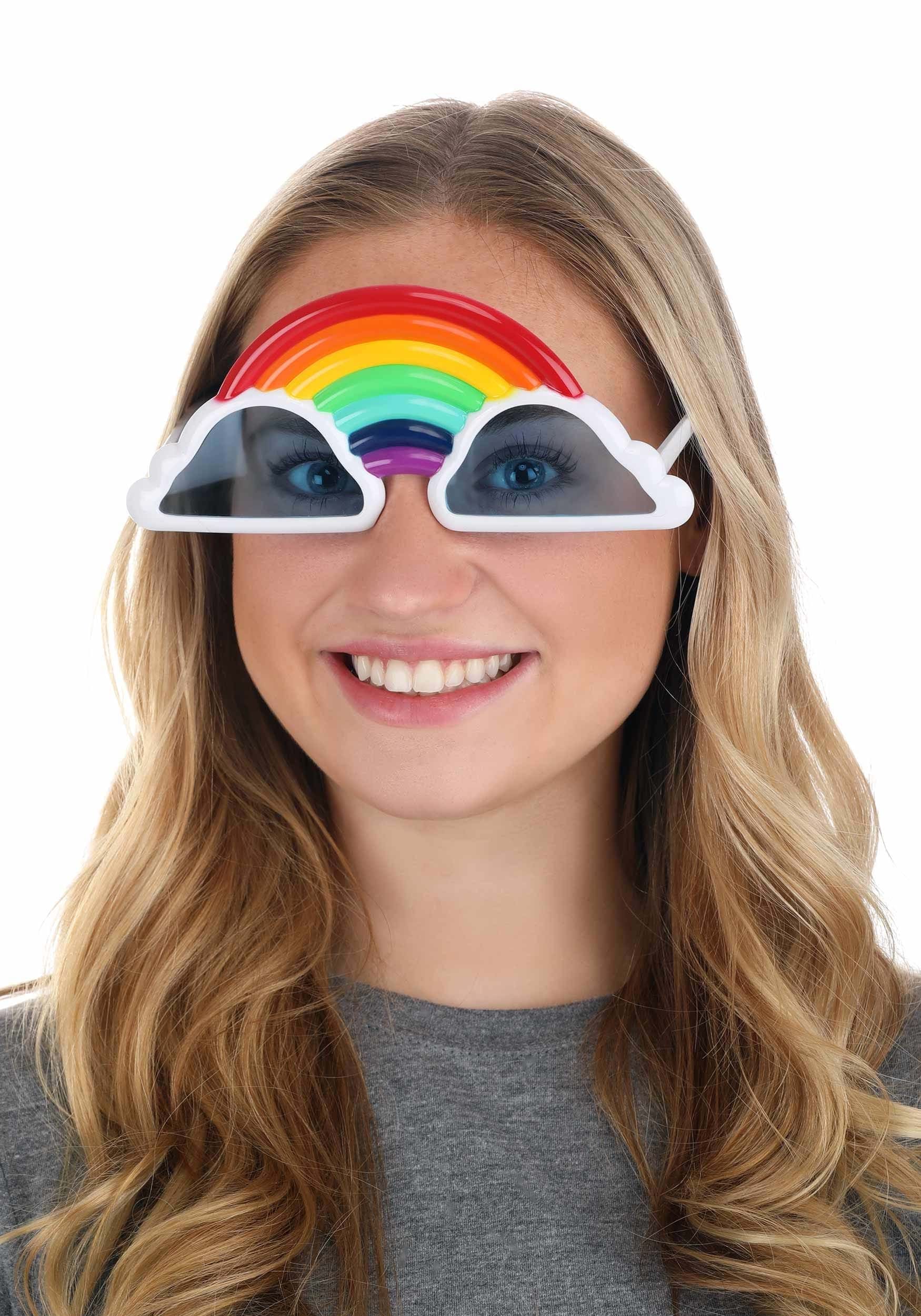 HalloweenCostumes - FUN Costumes Glasses that Follow the Rainbow Standard
