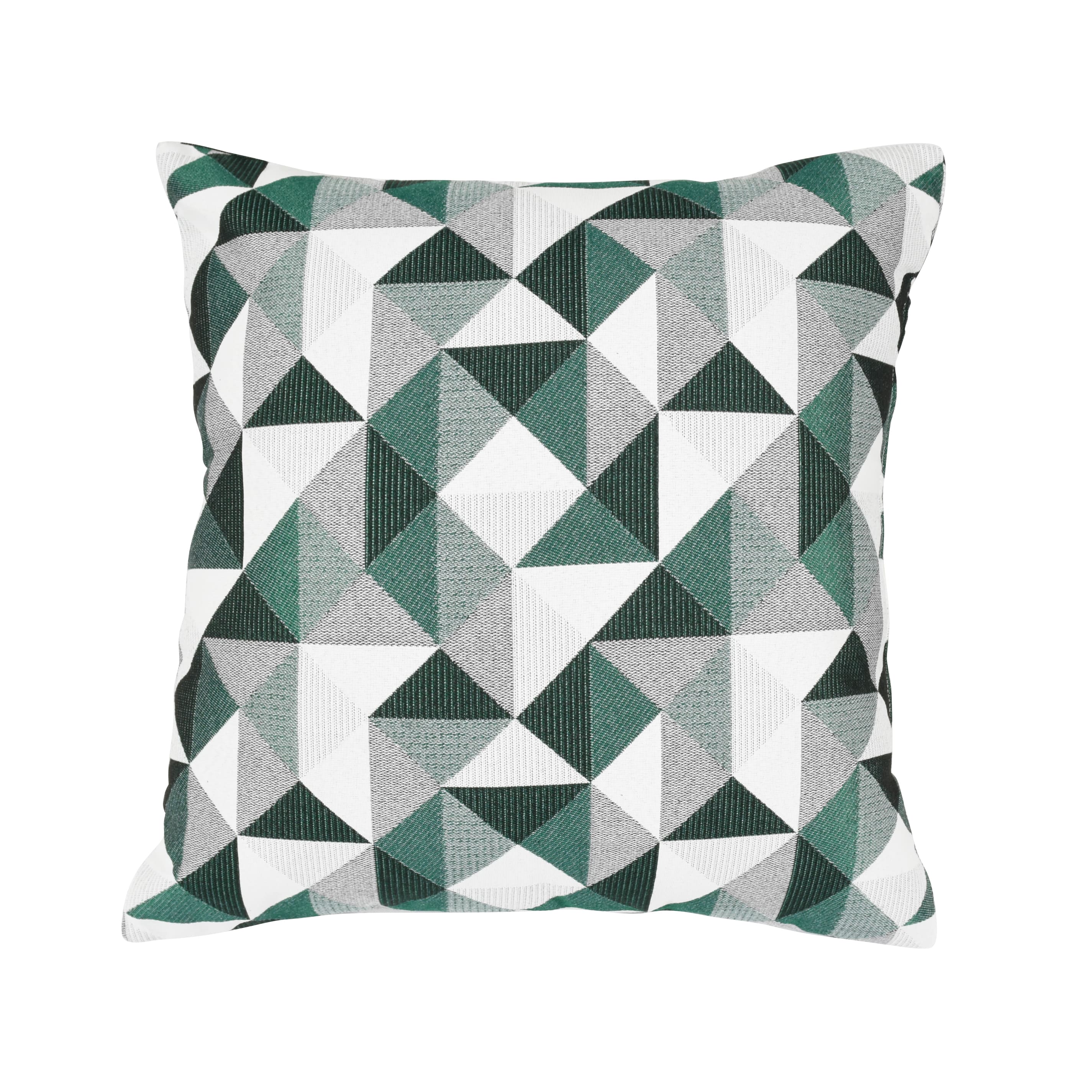 Square Embellished Geometric Decorative Throw Pillow Off-white