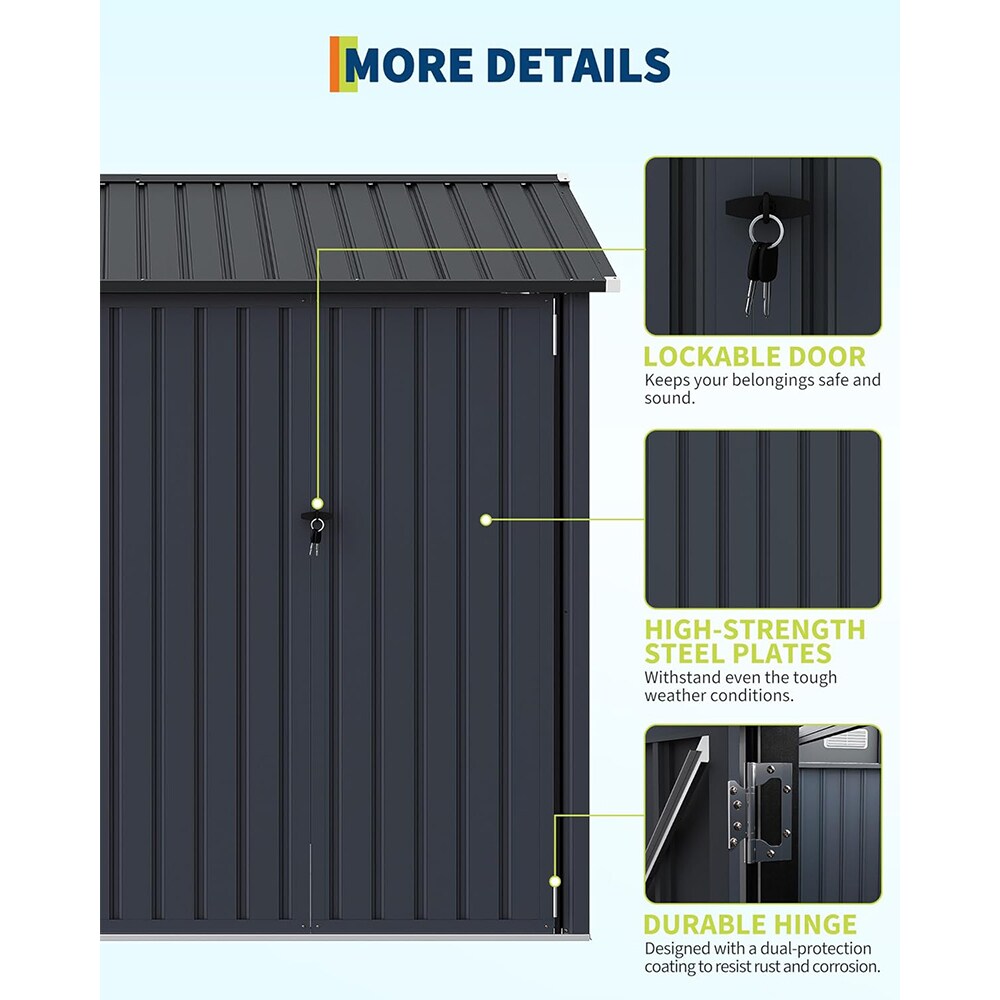 Qeetex SUN-PPG-3383JP0N Metal-Storage-Buildings-Sheds - View #5