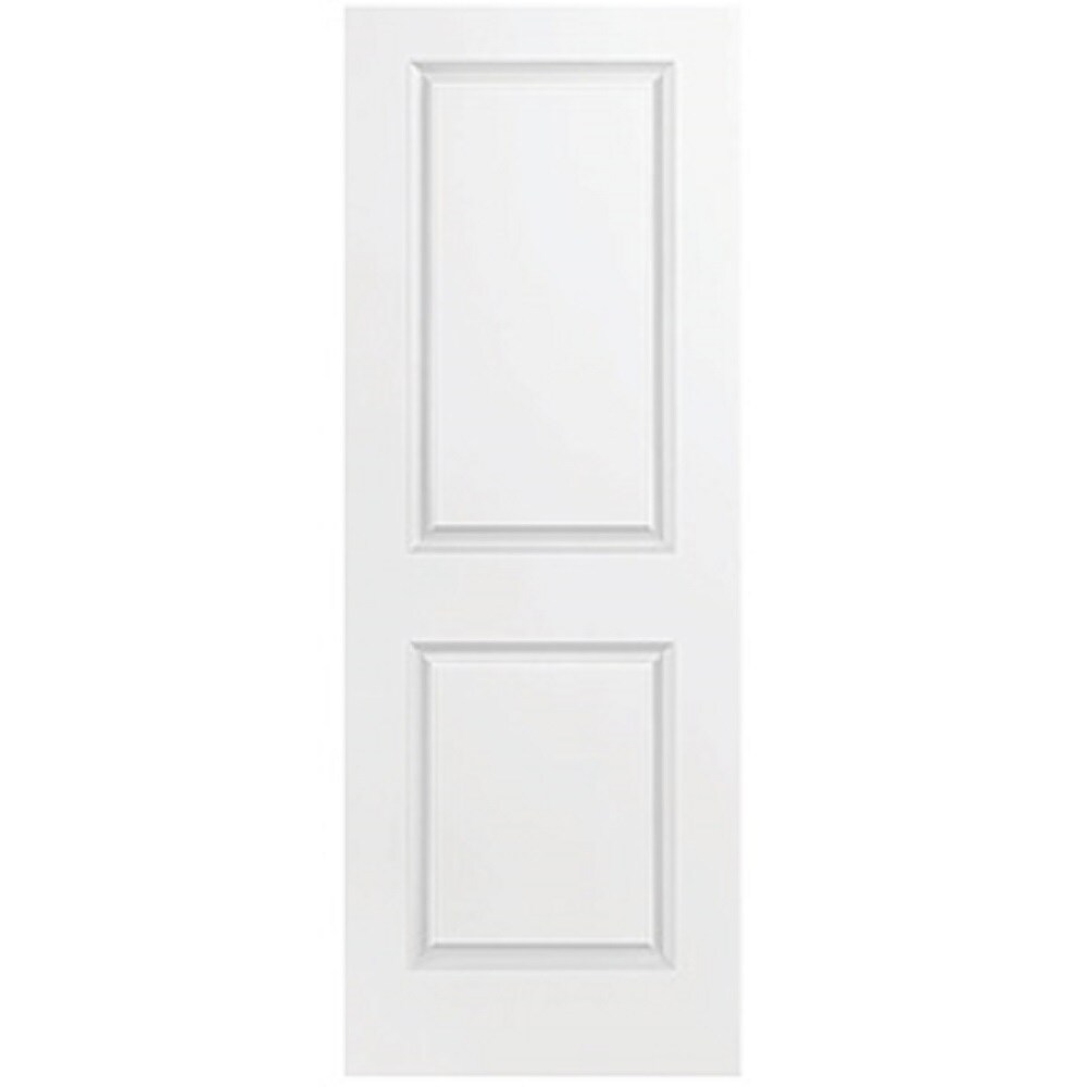 Masonite 690518 18-in x 80-in White 2-panel square Smooth Hollow core Primed MDF Slab Door