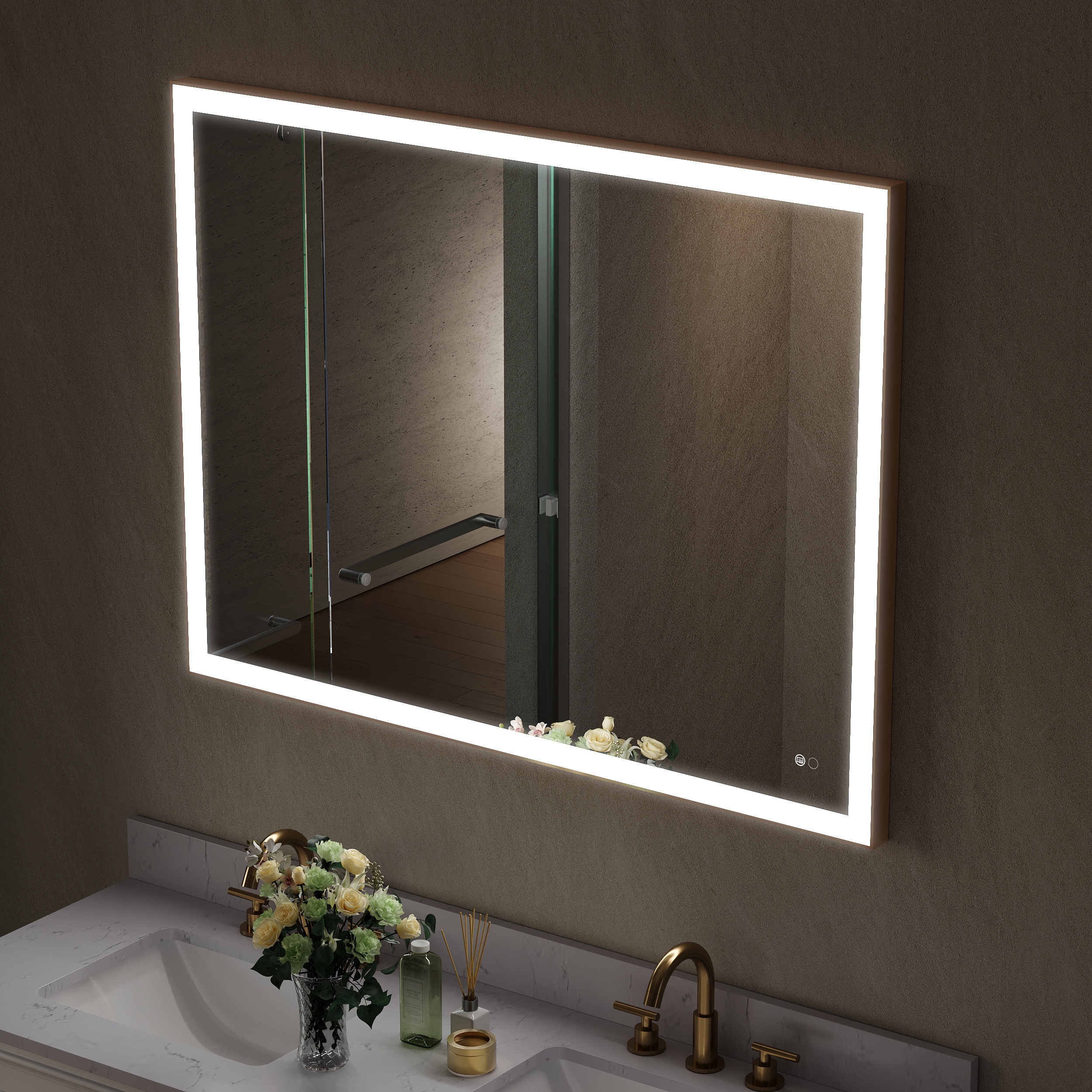 Forclover MRAL-5F4836GD Framed-Bath-Mirrors - View #14