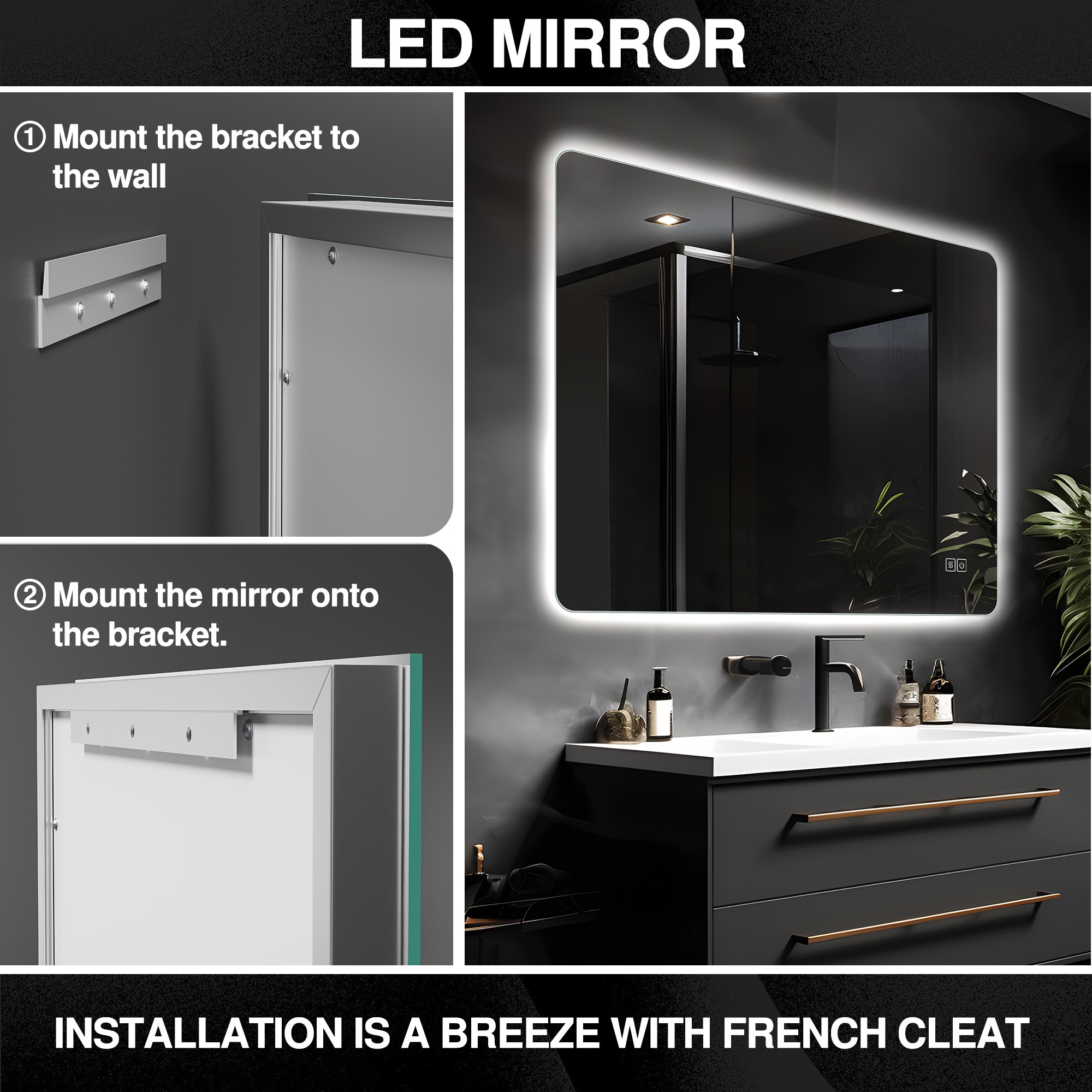 Dovelina LS-23120415 Framed-Bath-Mirrors - View #6
