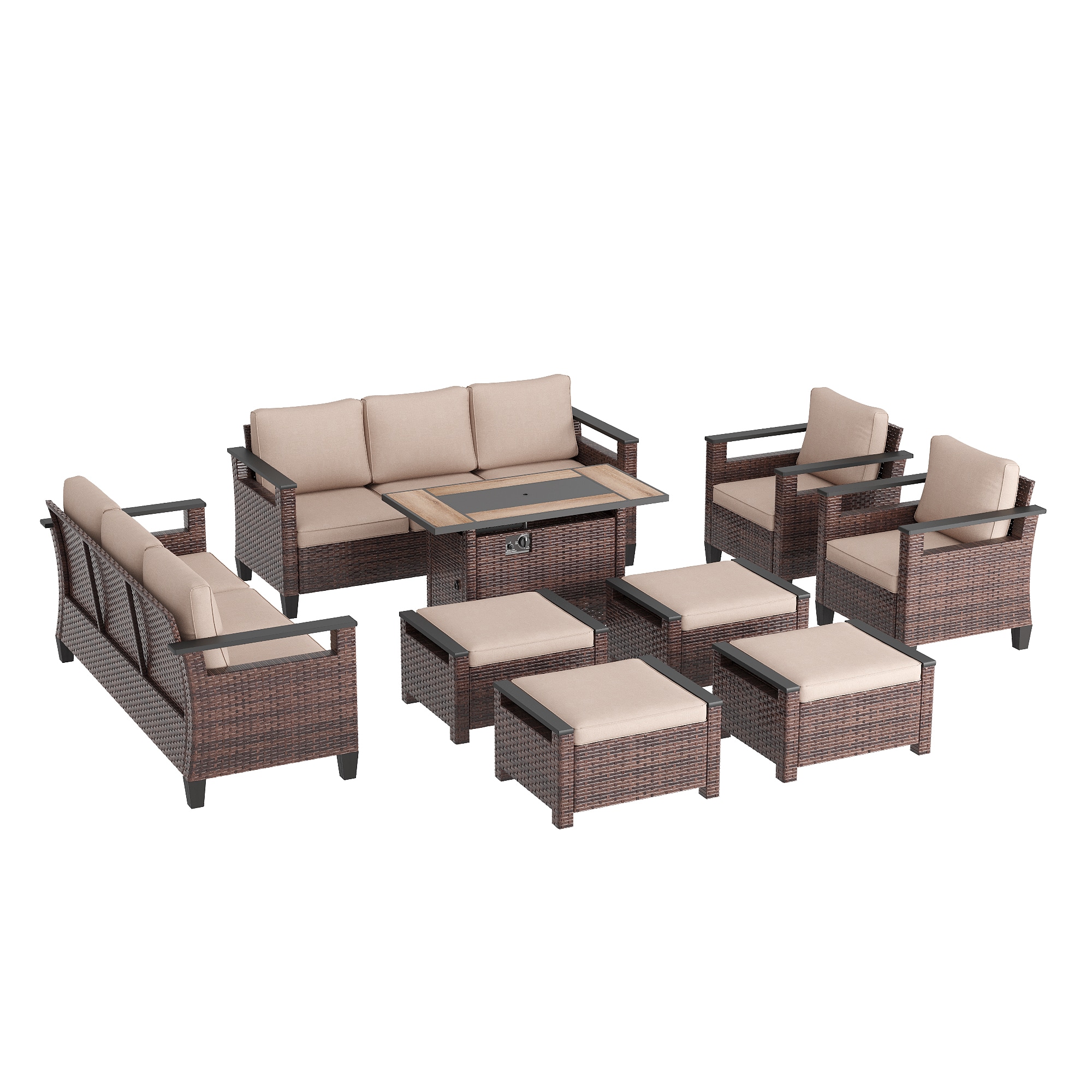 Sonkuki SD-PS-126BSD-S1T5 Patio-Conversation-Sets - View #2