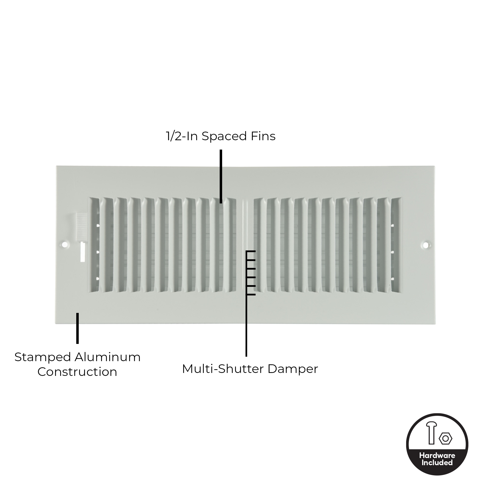 RELIABILT 5221406WH Sidewall-Ceiling-Registers - View #2